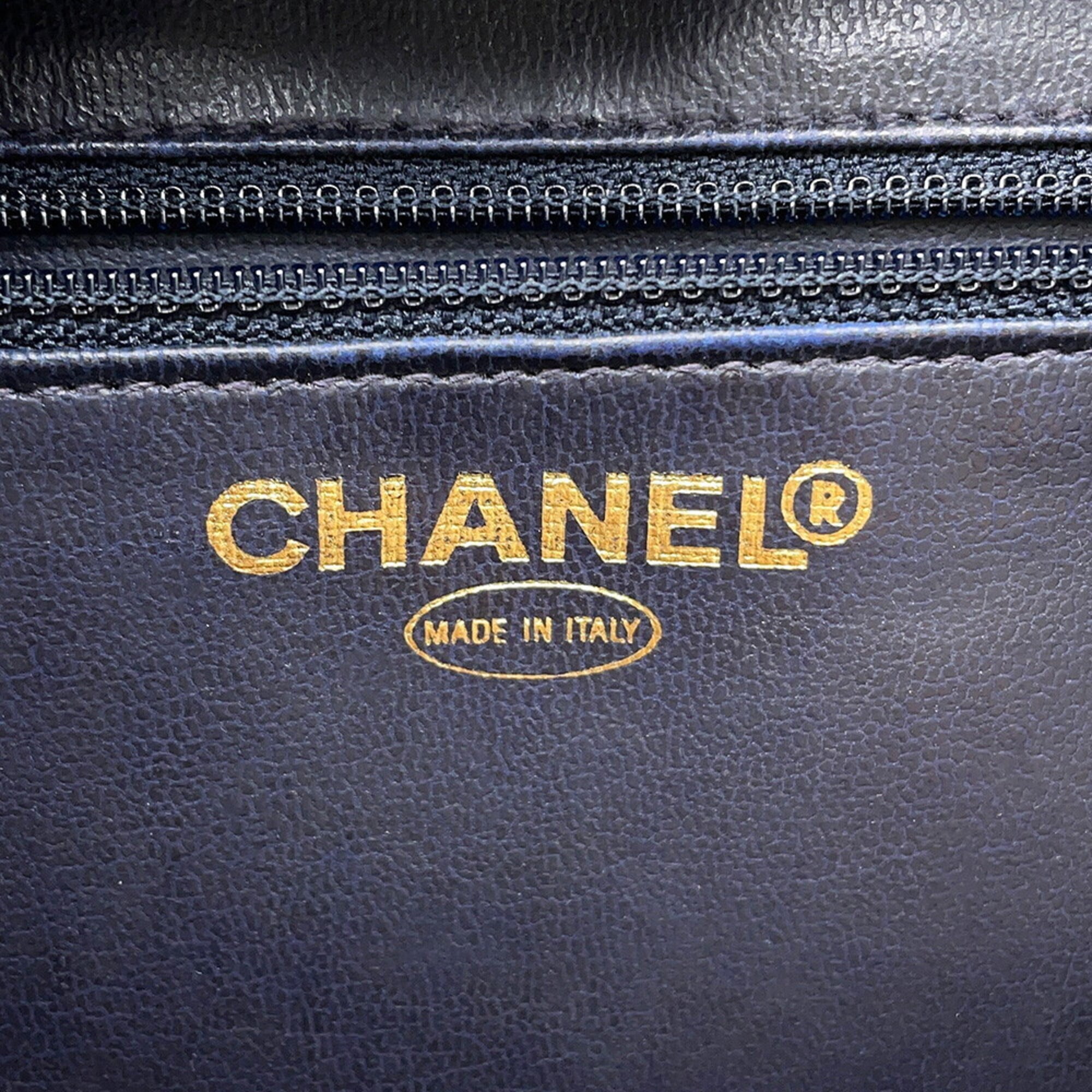 Chanel Blue Denim Handbag Shoulder Bag Vanity Bag (Pre-Owned)