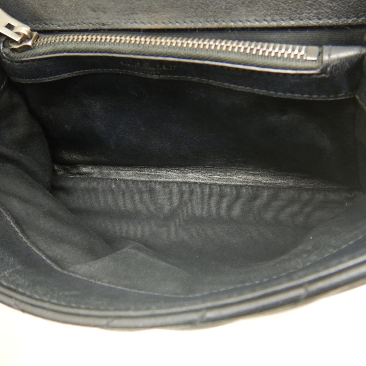 Yves Saint Laurent Black Leather School Bag Shoulder Bag (Pre-Owned)