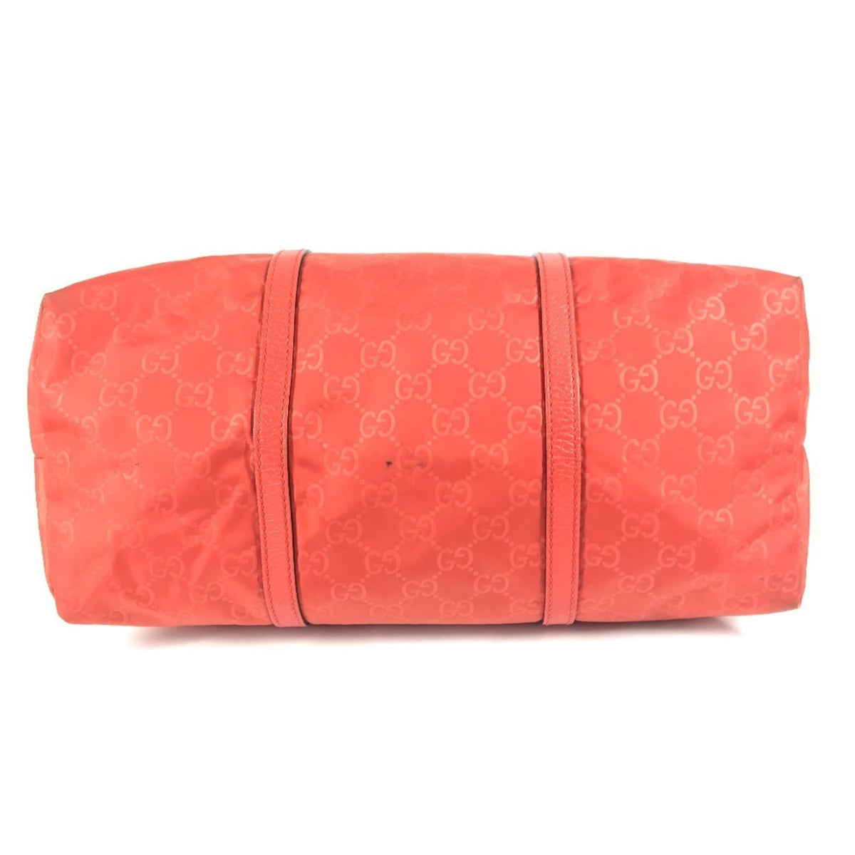 Gucci Orange Nylon Handbag Shoulder Bag Tote Bag (Pre-Owned)