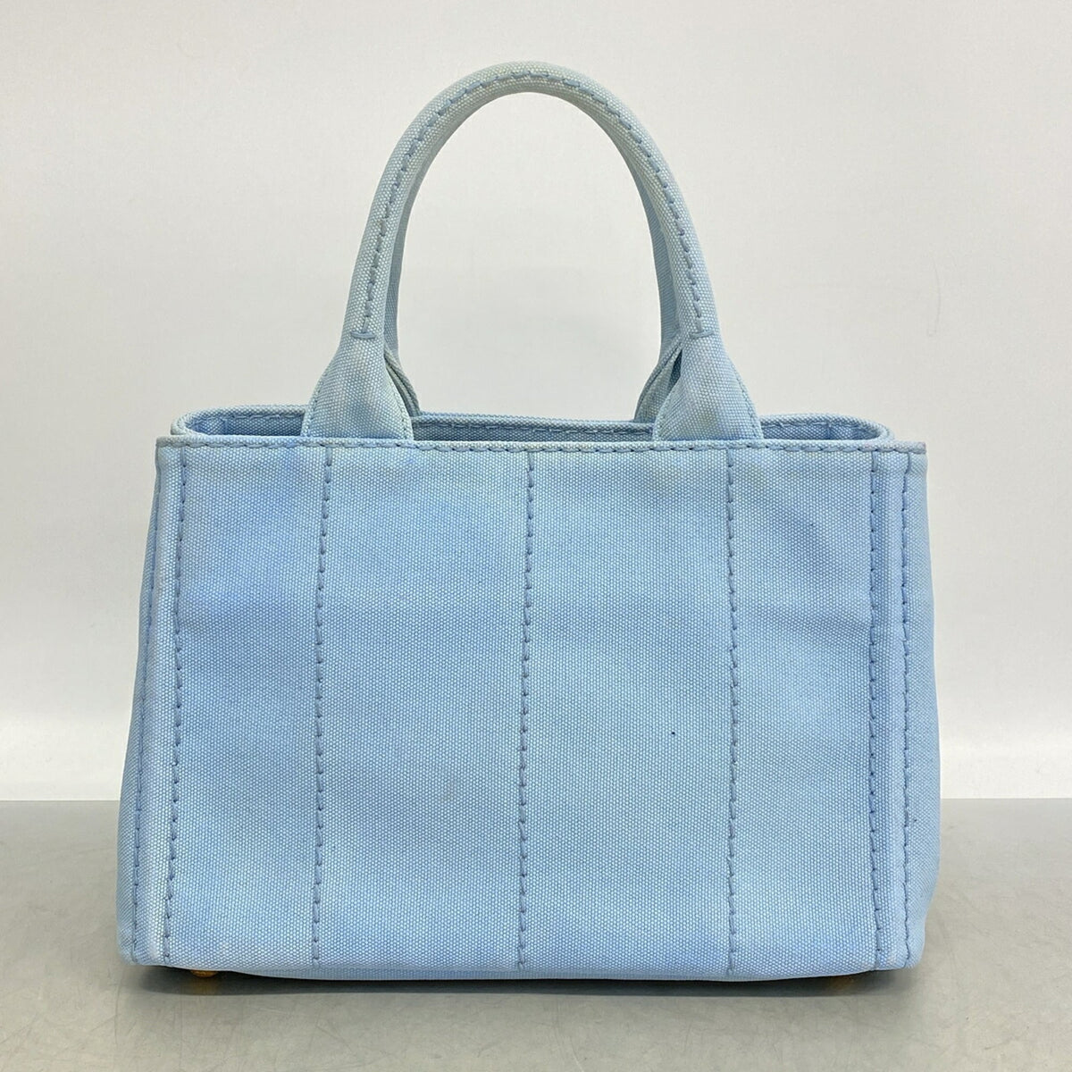Prada Gold Canvas Tote Bag (Pre-Owned)