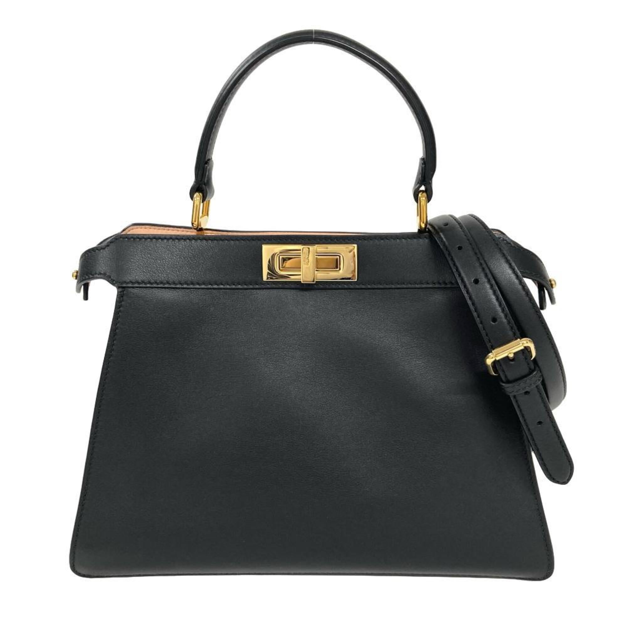 Fendi Black Leather Handbag (Pre-Owned)