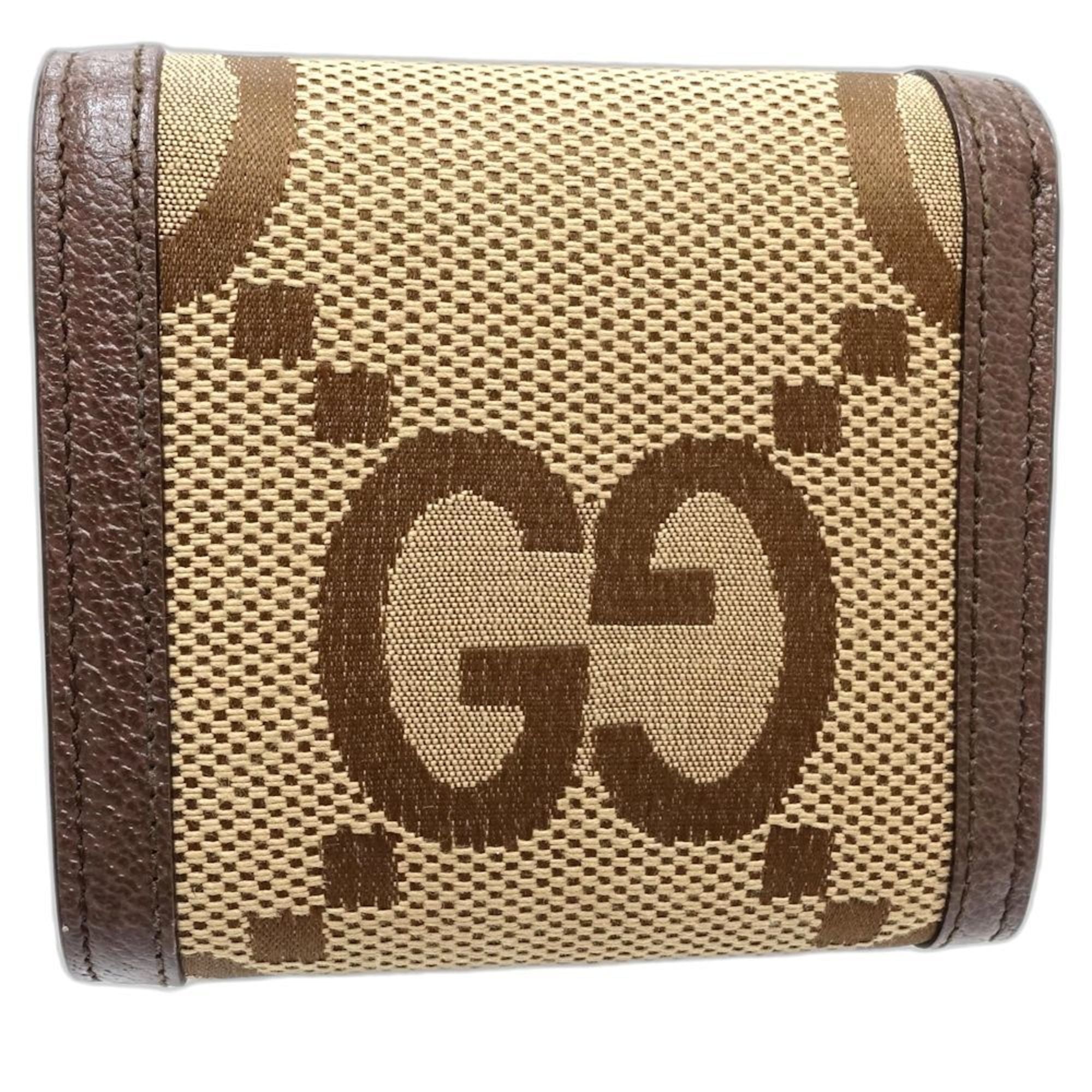Gucci Beige Canvas Wallet (Bi-Fold) (Pre-Owned)