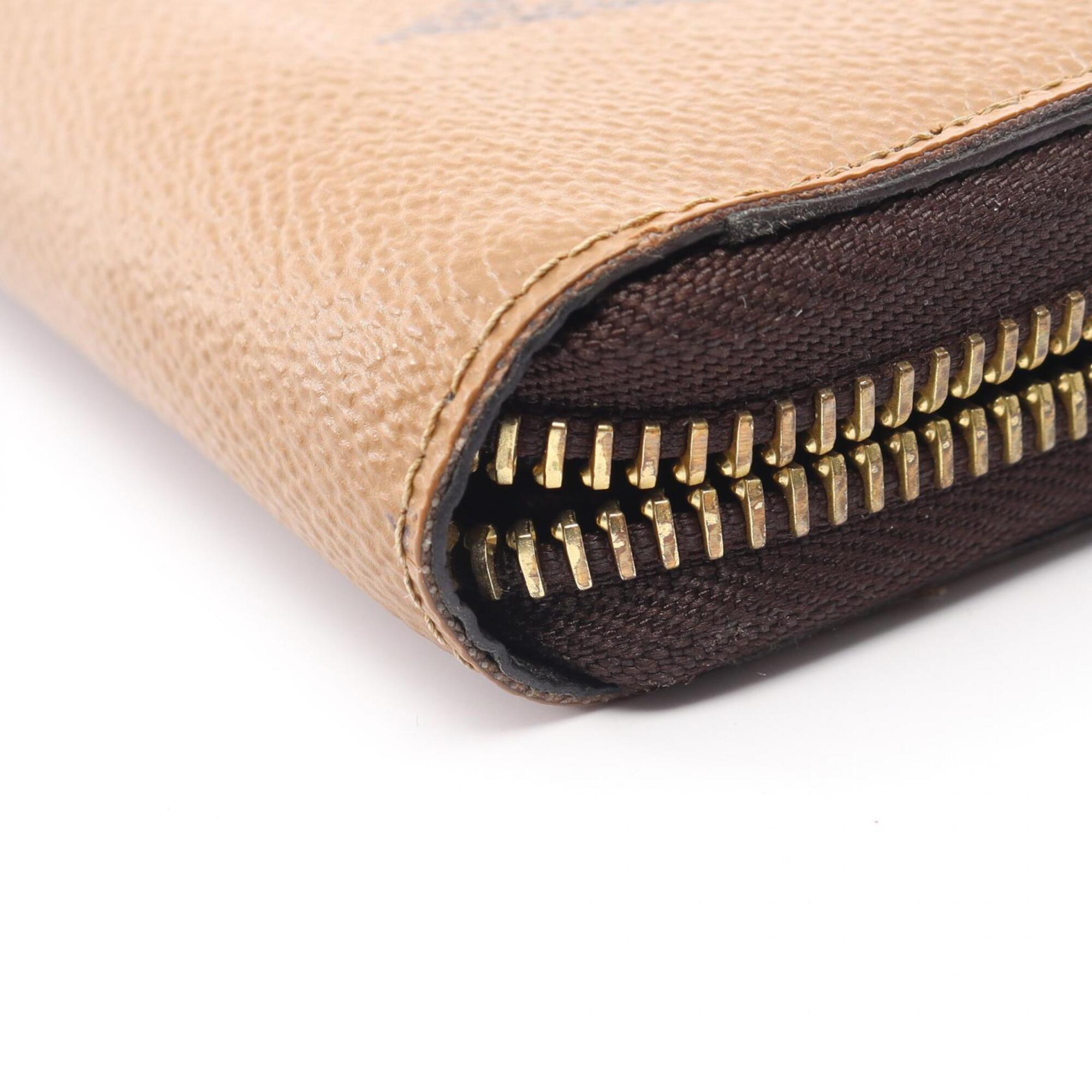 Louis Vuitton Brown Monogram Leather Pvc Long Wallet (Bi-Fold) (Pre-Owned)