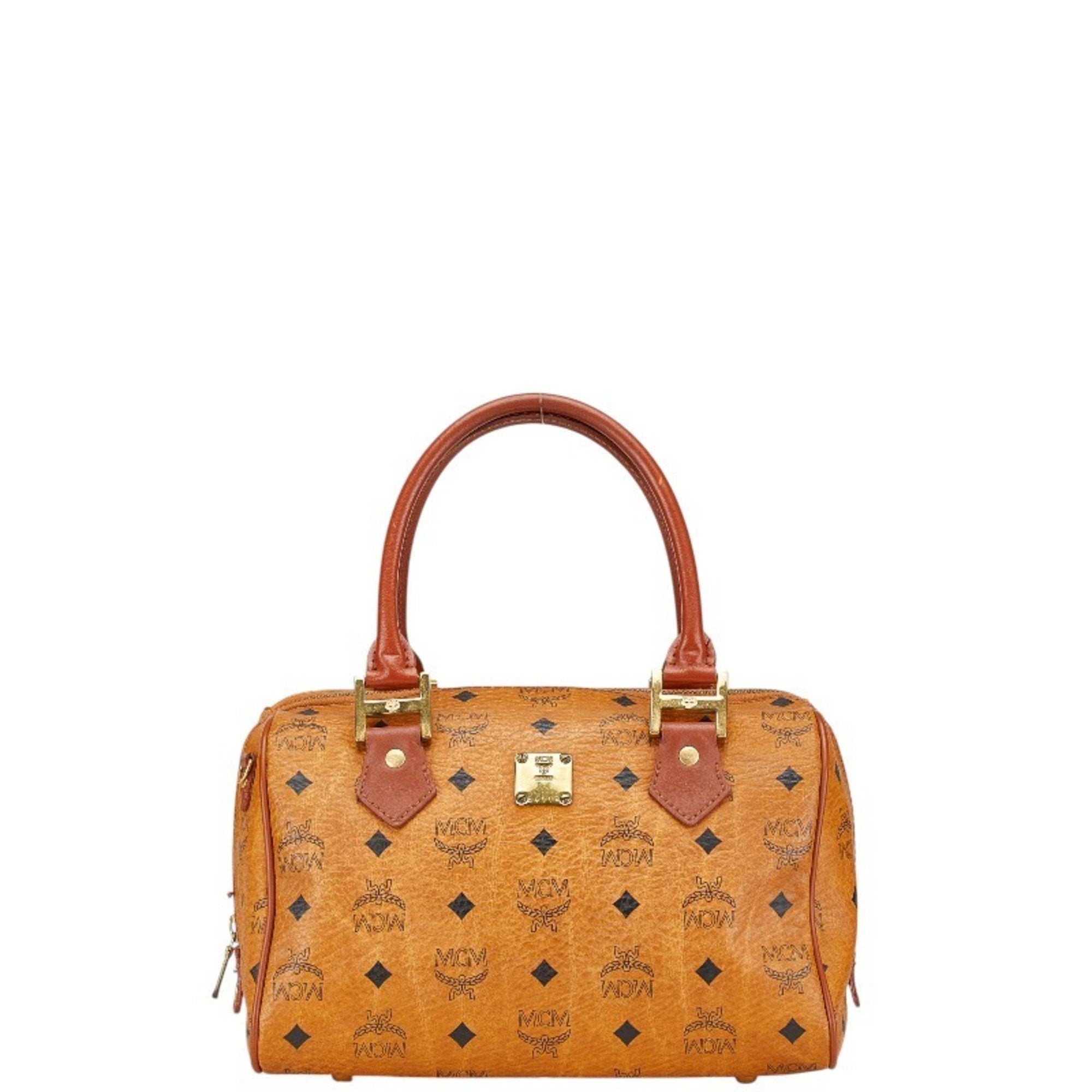 Mcm Brown Pvc Leather Handbag (Pre-Owned)