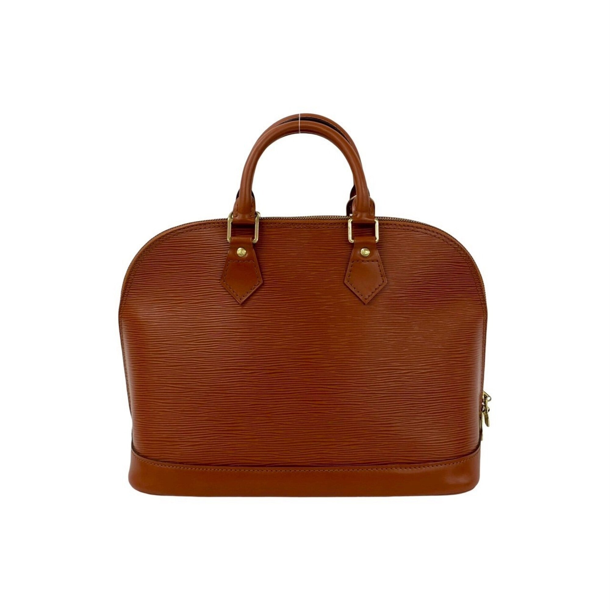 Louis Vuitton Brown Leather Boston Bag Handbag (Pre-Owned)
