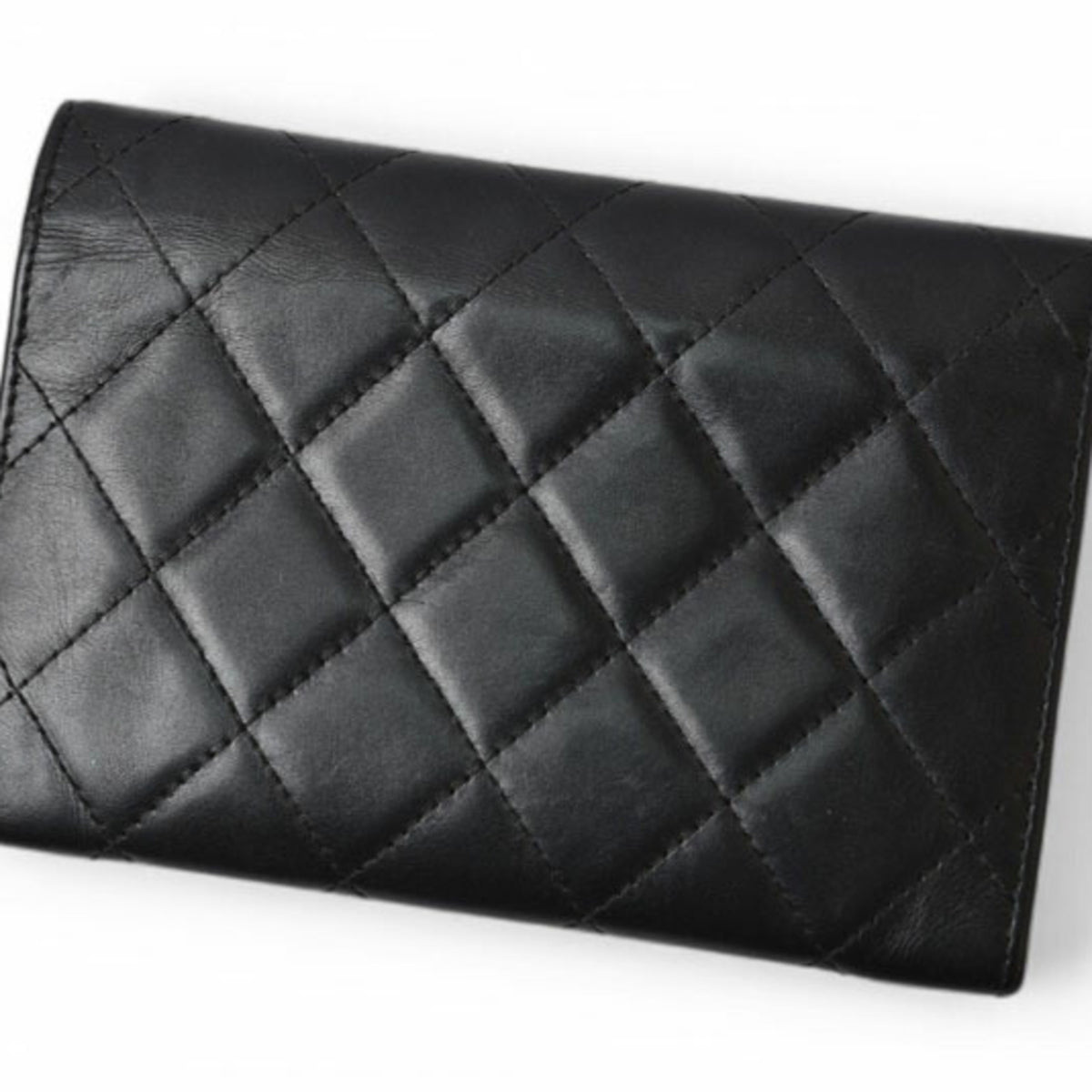 Chanel Black Pink Leather Wallet (Bi-Fold) (Pre-Owned)