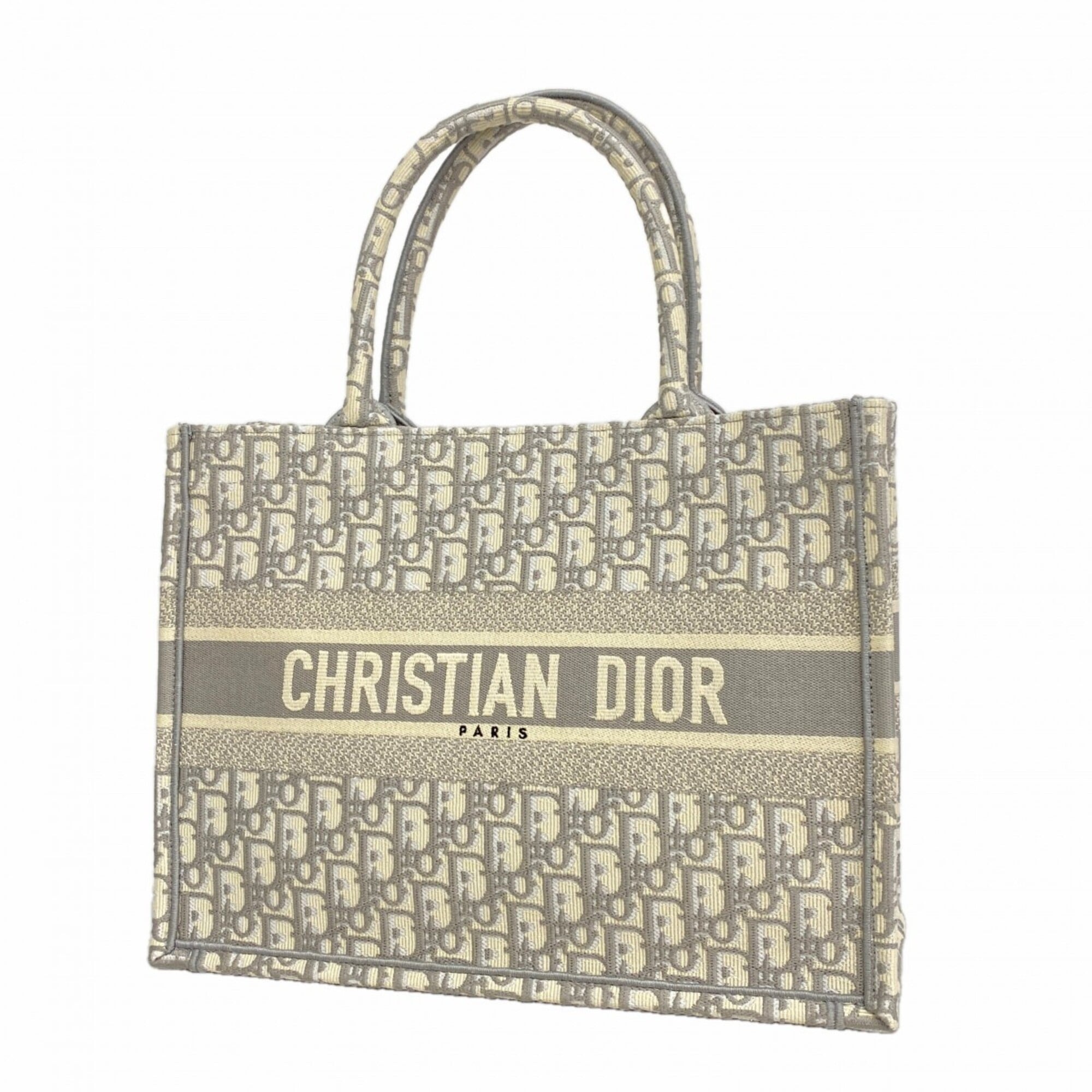 Christian Dior Gray Canvas Tote Bag (Pre-Owned)