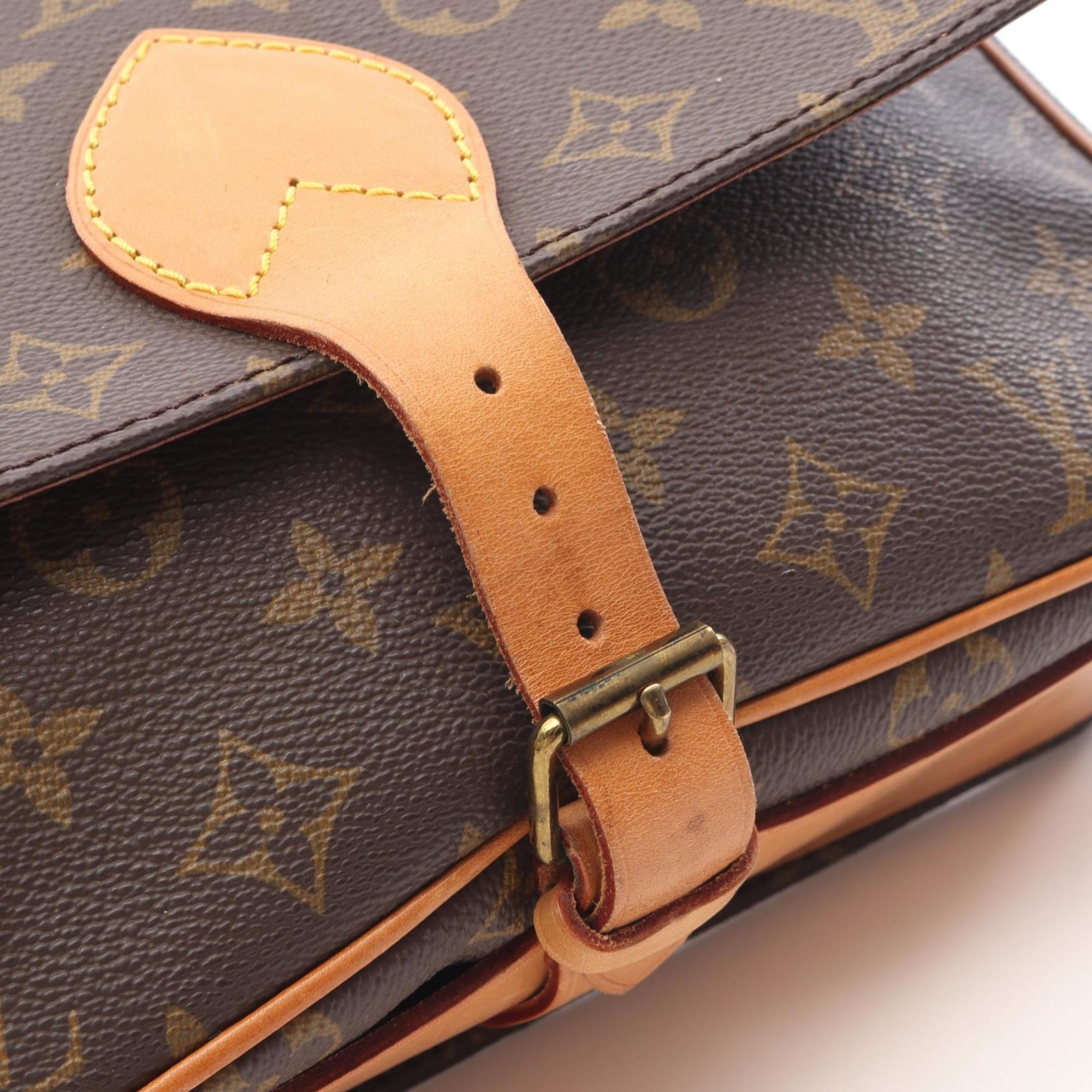 Louis Vuitton Brown Coated Canvas Pvc Monogram Leather Handbag Shoulder Bag (Pre-Owned)