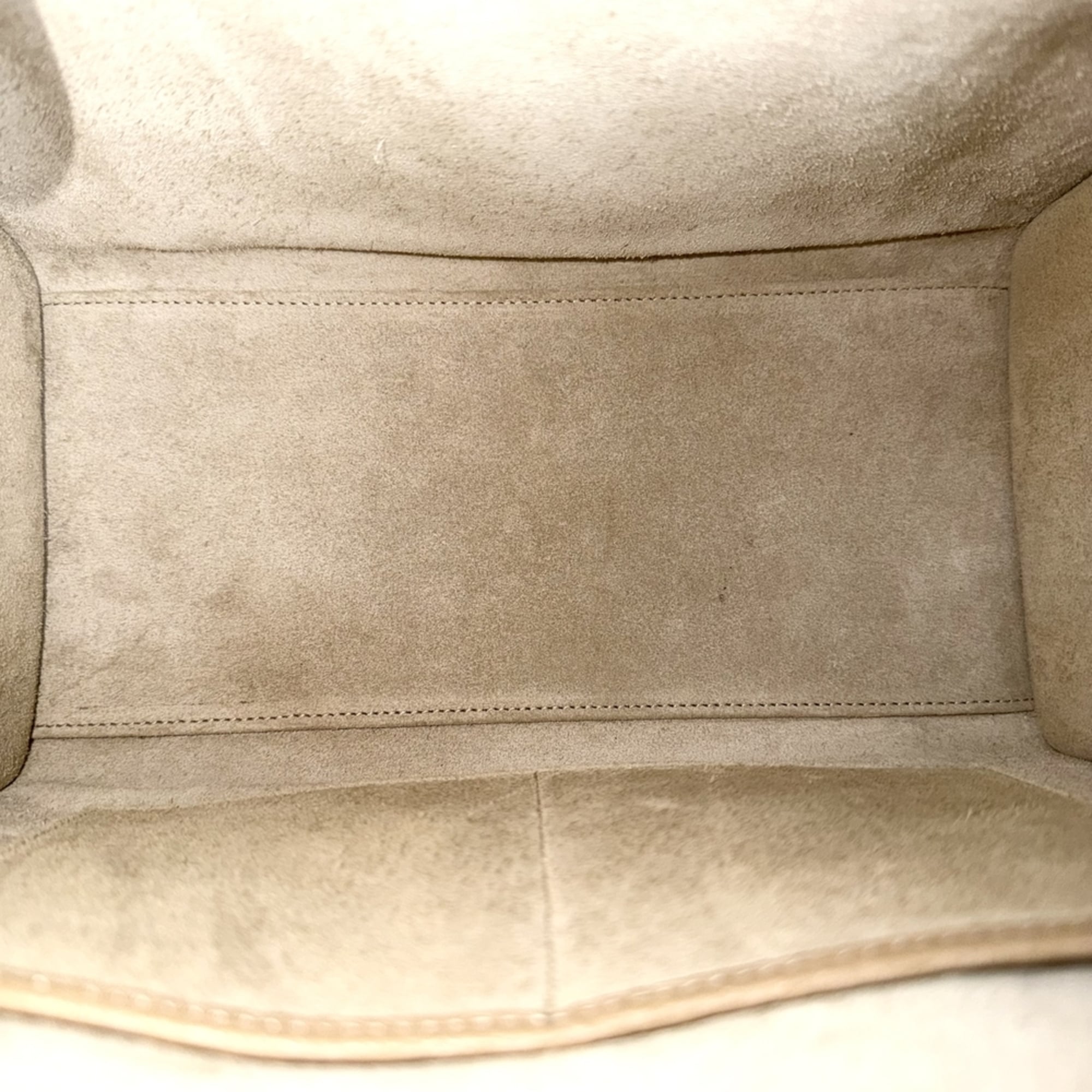 Celine Brown White Leather Handbag (Pre-Owned)