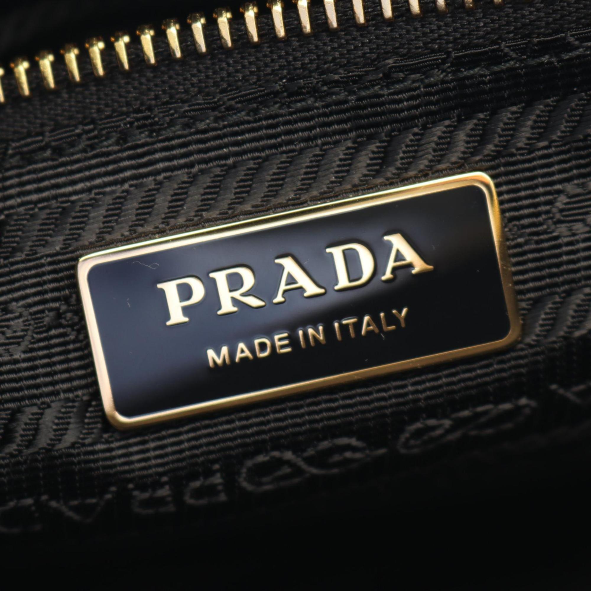 Prada Black Nylon Saffiano Handbag Shoulder Bag (Pre-Owned)