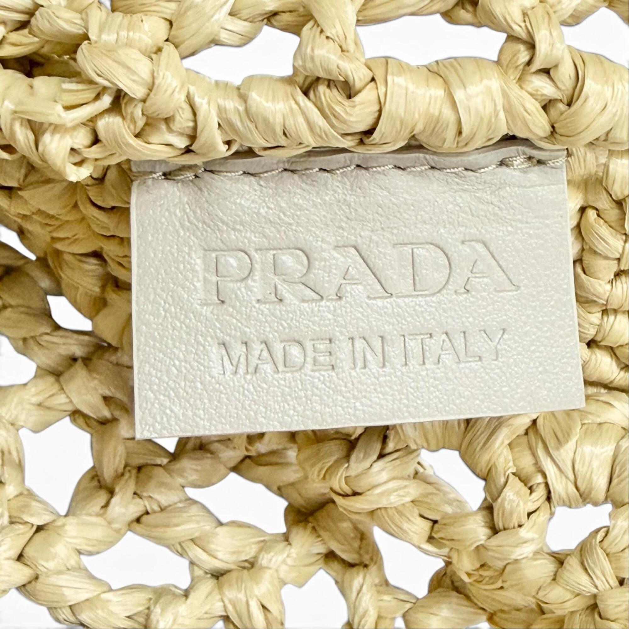 Prada Raffia Tote Bag (Pre-Owned)