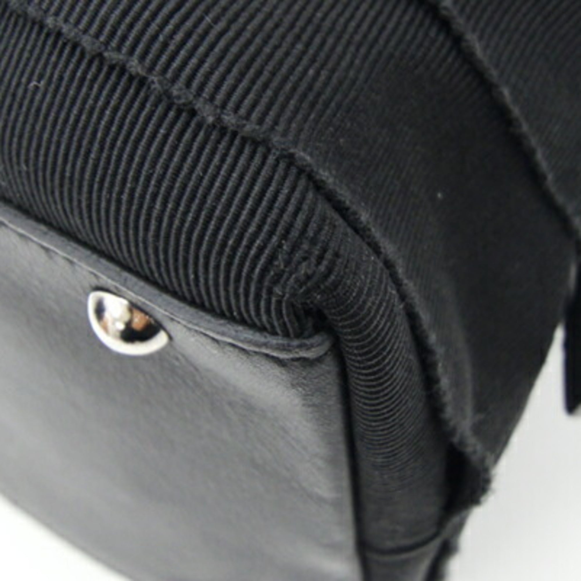 Salvatore Ferragamo Black Canvas Handbag (Pre-Owned)