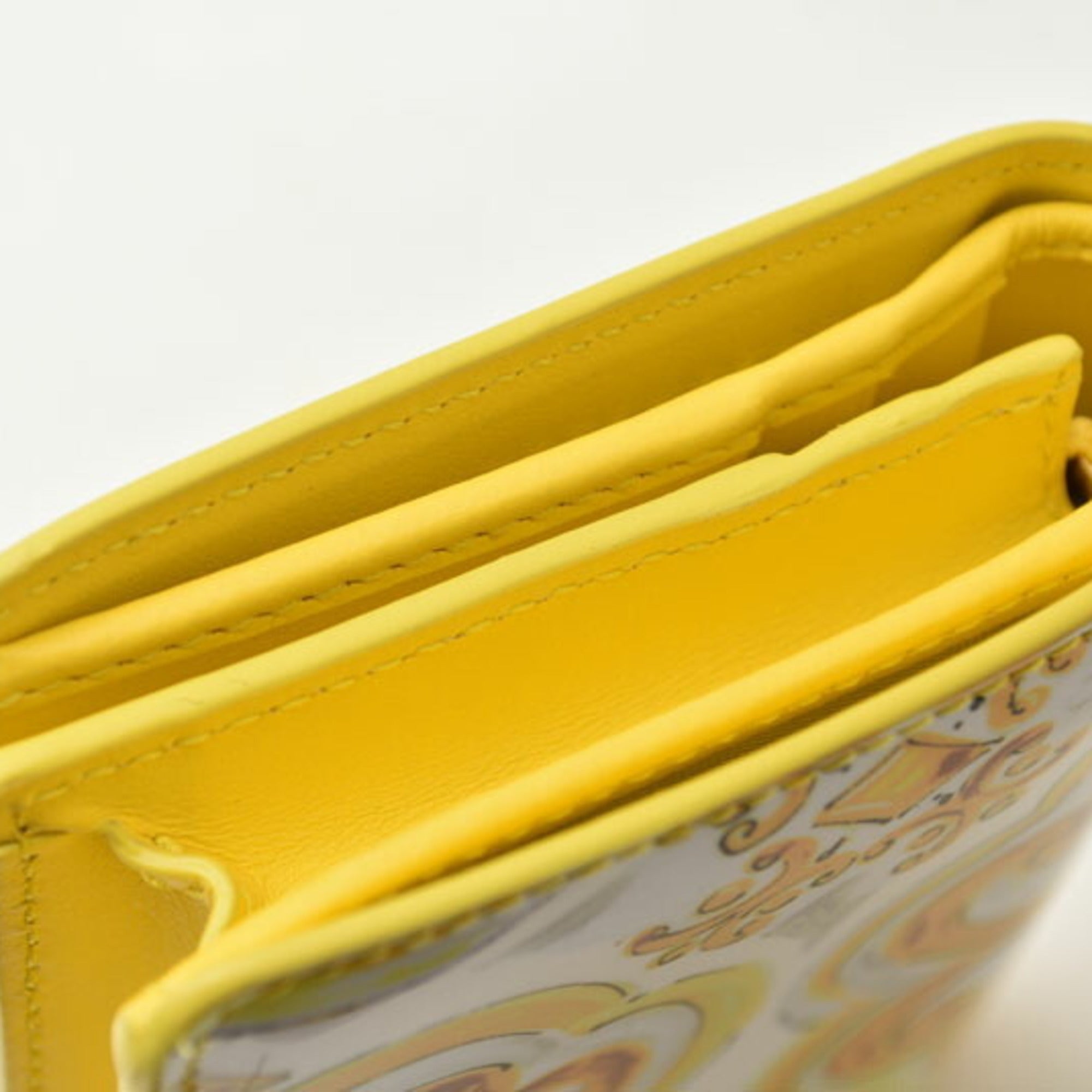 Dolce & Gabbana Yellow Leather Wallet (Bi-Fold) (Pre-Owned)