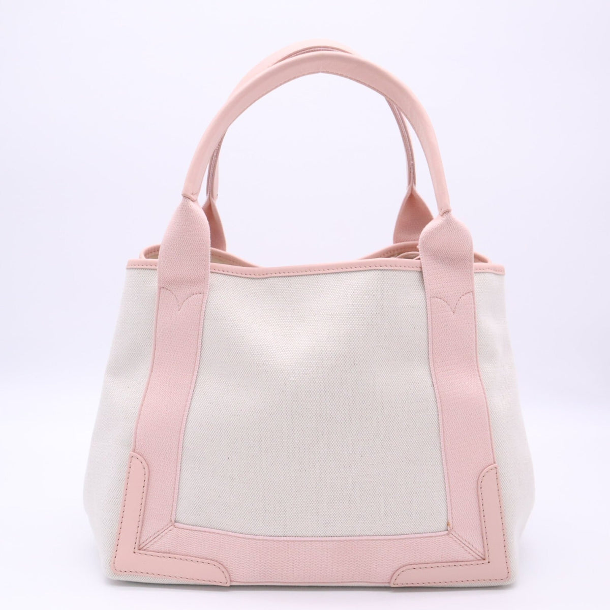 Balenciaga Ivory Pink Canvas Handbag (Pre-Owned)