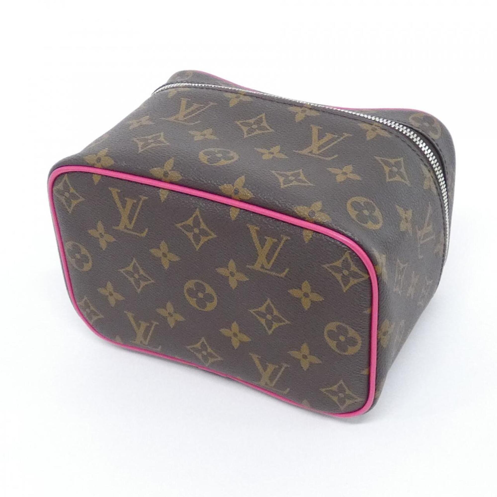 Louis Vuitton Brown Pink Coated Canvas Handbag (Pre-Owned)
