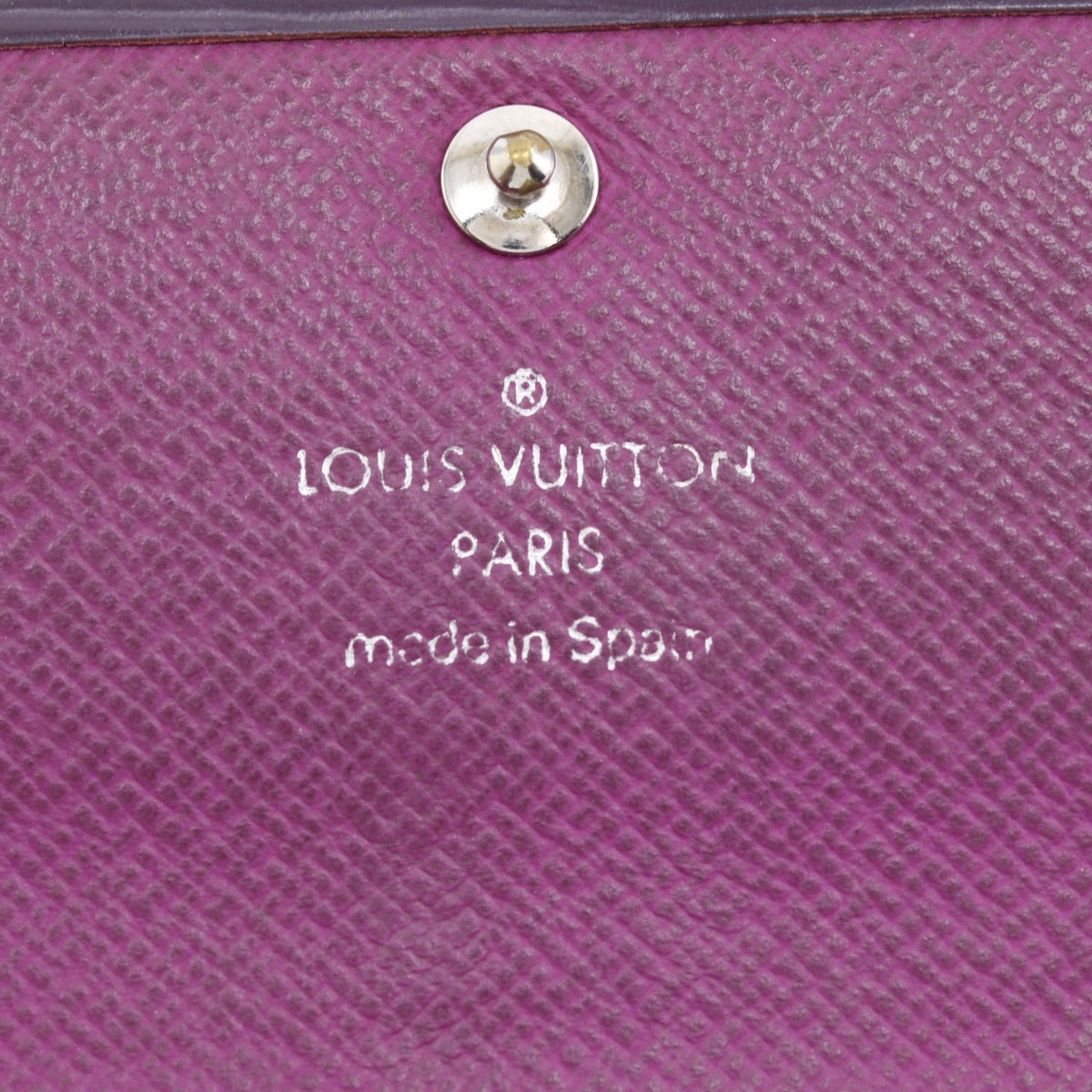 Louis Vuitton Epi Cassis Purple Epi Leather Long Wallet (Bi-Fold) (Pre-Owned)