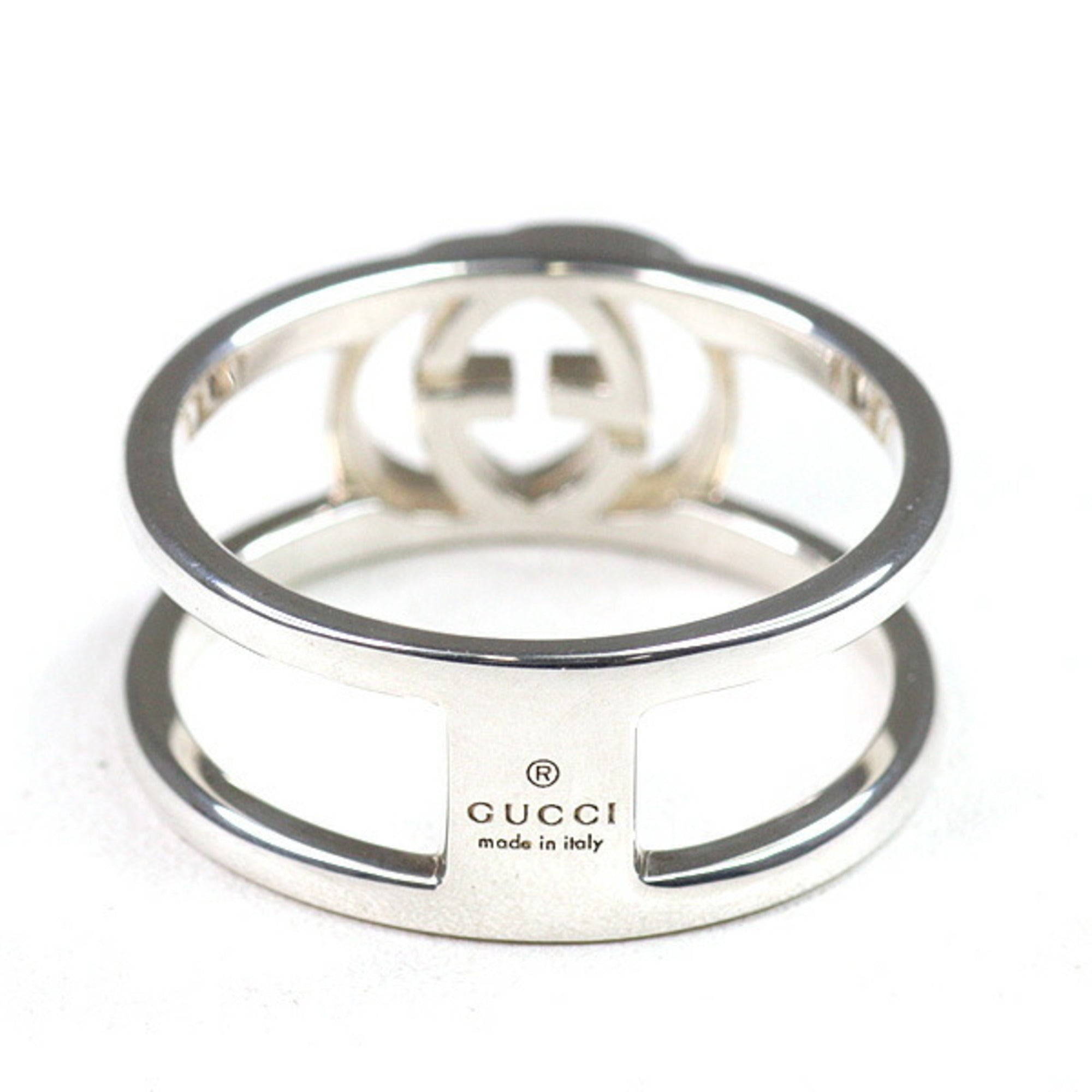Gucci Sterling Silver 925 Band Ring (Pre-Owned)