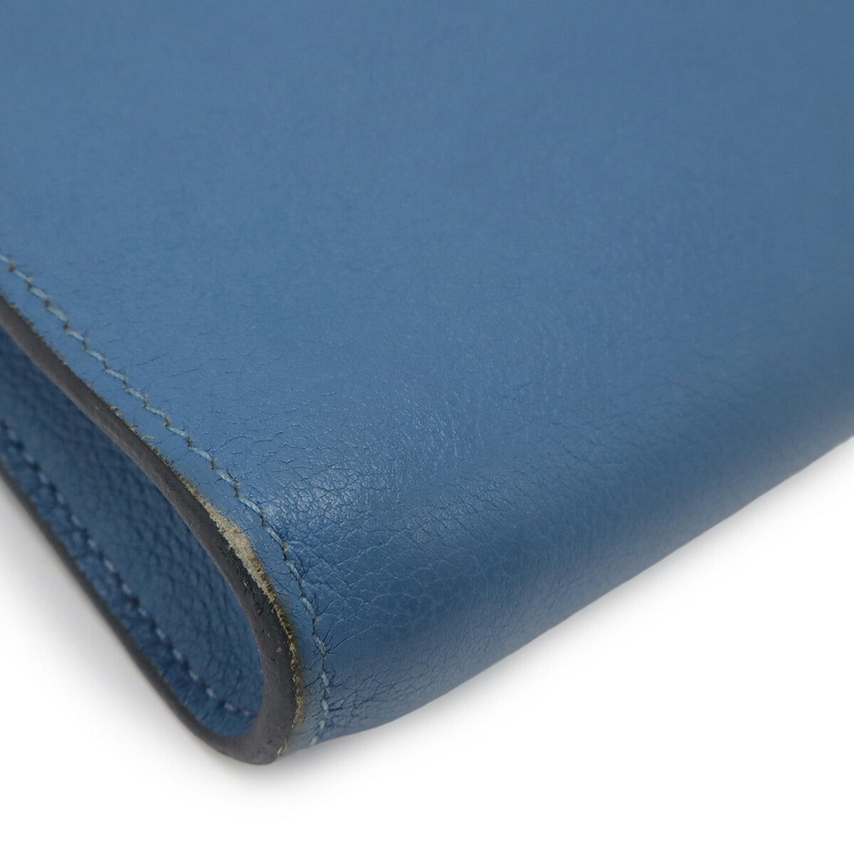 Hermes Blue Leather Clutch Bag (Pre-Owned)