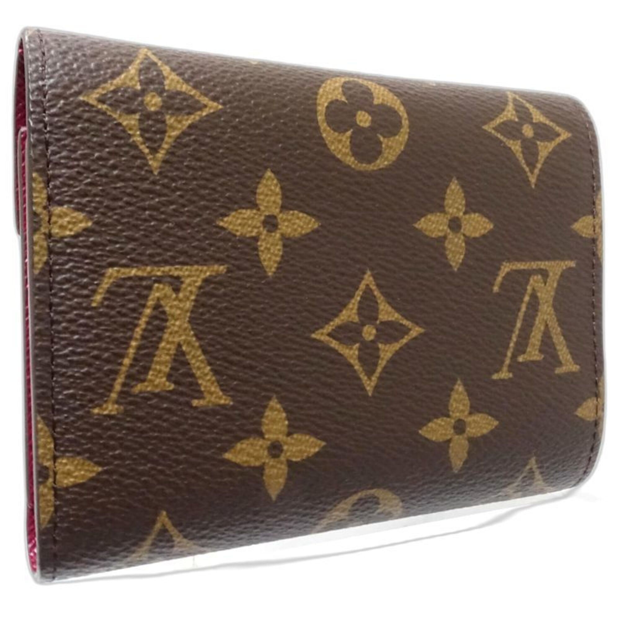 Louis Vuitton Brown Canvas Wallet (Tri-Fold) (Pre-Owned)