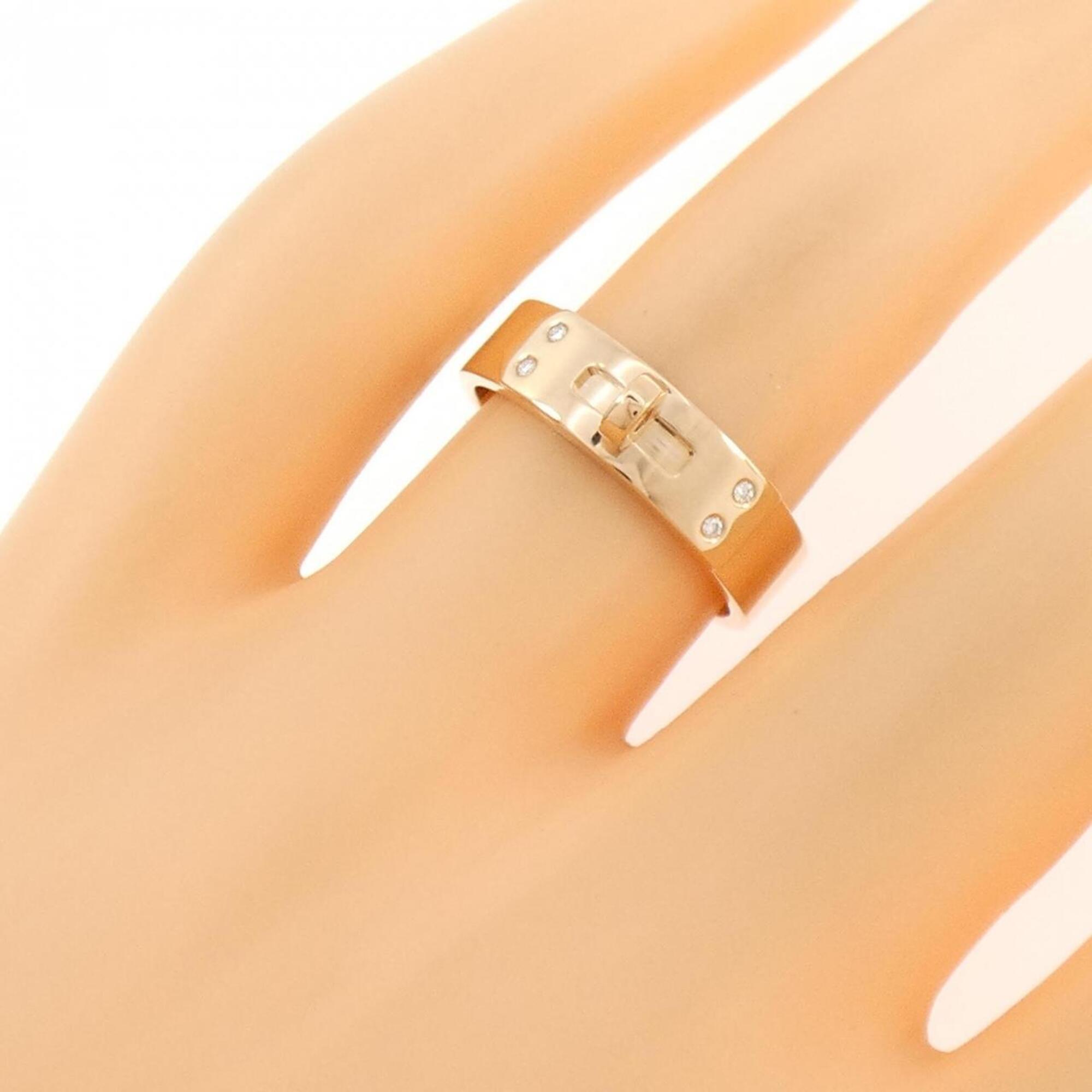 Hermes Pink Gold Pink Gold (18K) Band Ring (Pre-Owned)