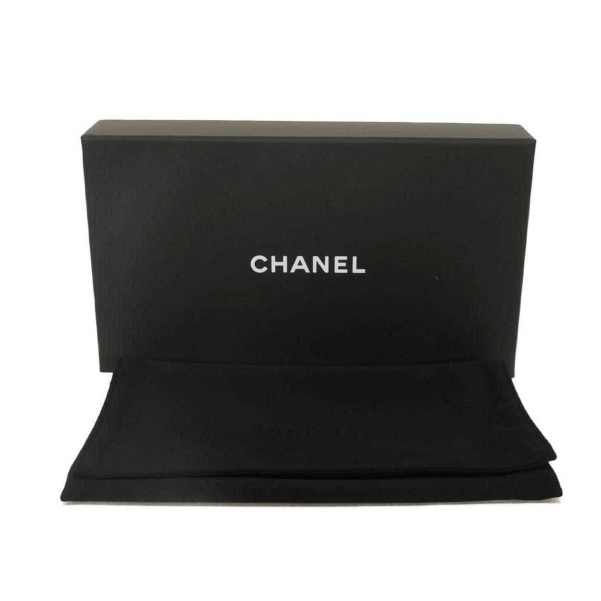 Chanel Light Green Grained Calfskin Wallet (Tri-Fold) (Pre-Owned)