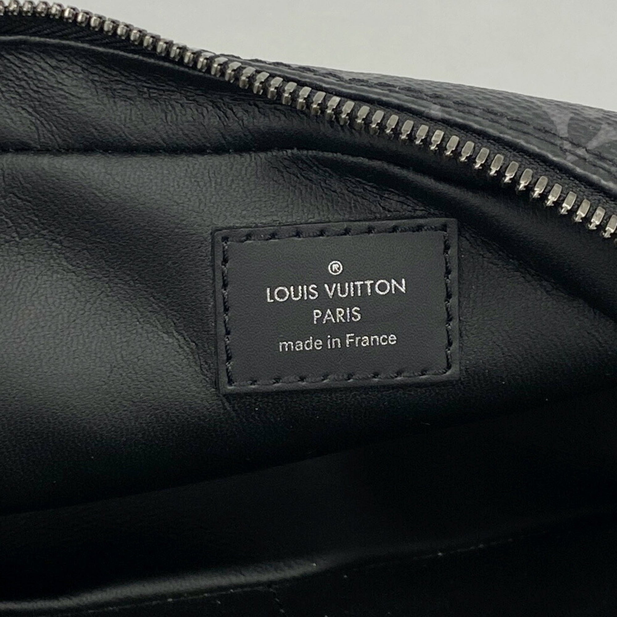 Louis Vuitton Black Gray Pouch (Pre-Owned)