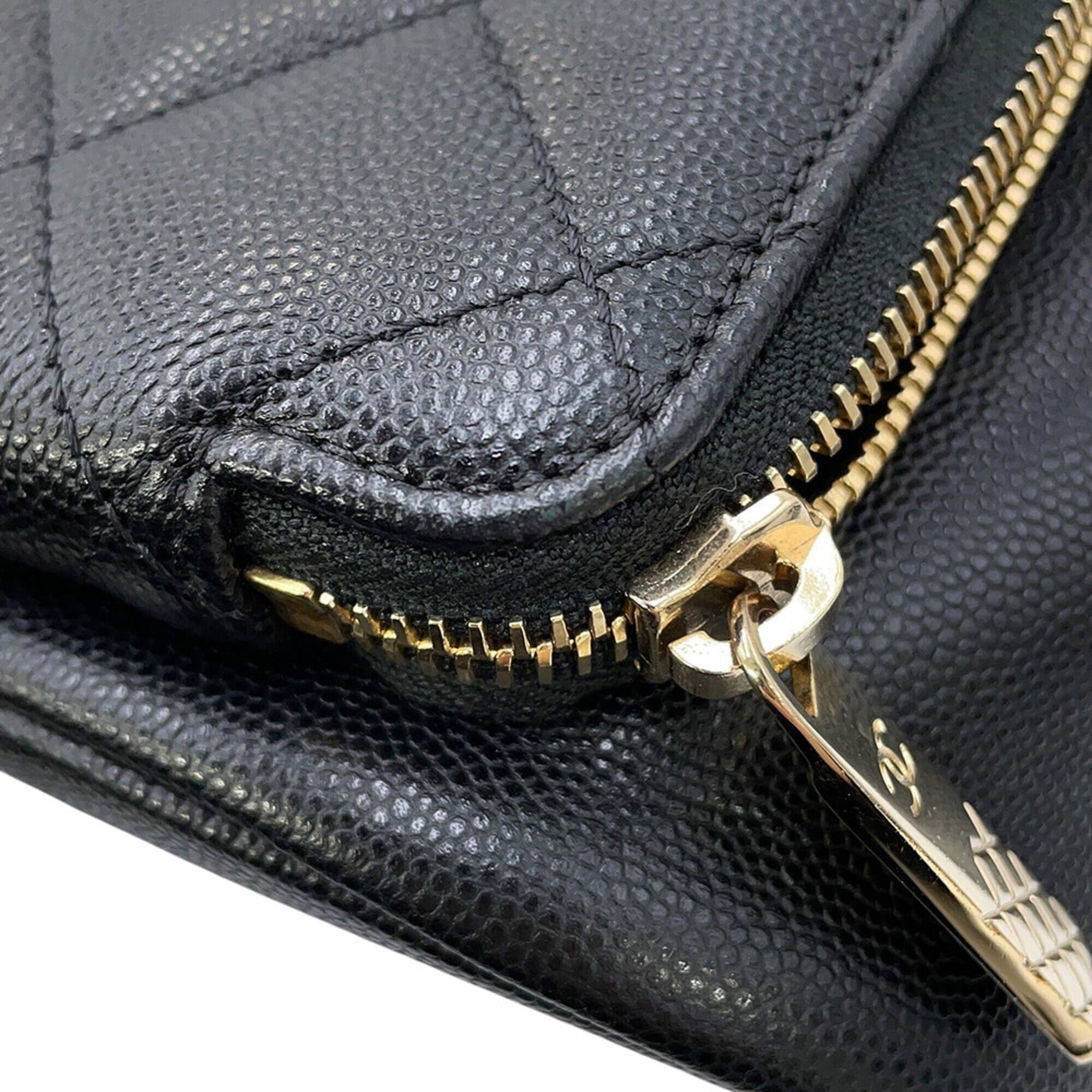 Chanel Black Grained Calfskin Backpack Handbag (Pre-Owned)