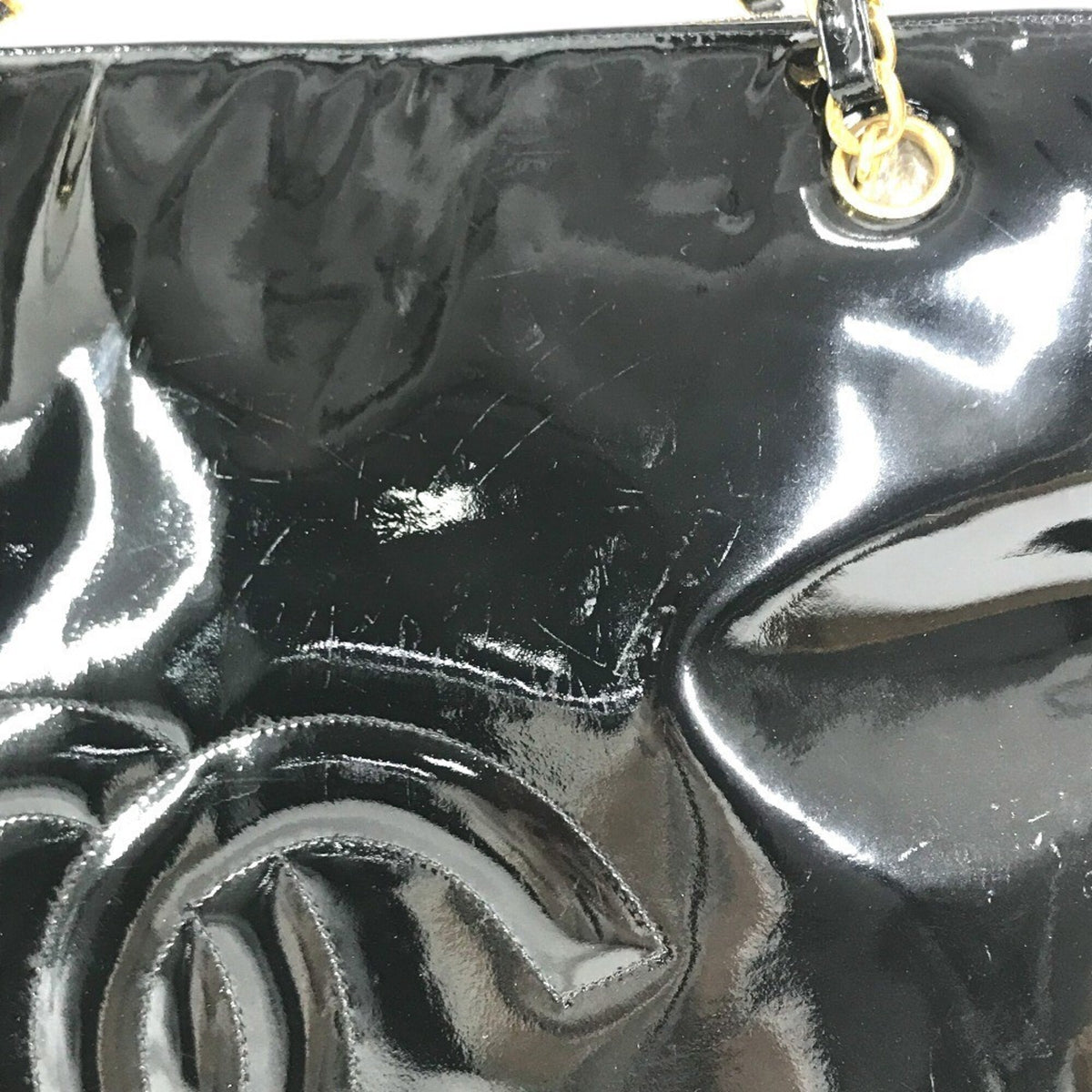 Chanel Black Leather Shoulder Bag Tote Bag (Pre-Owned)