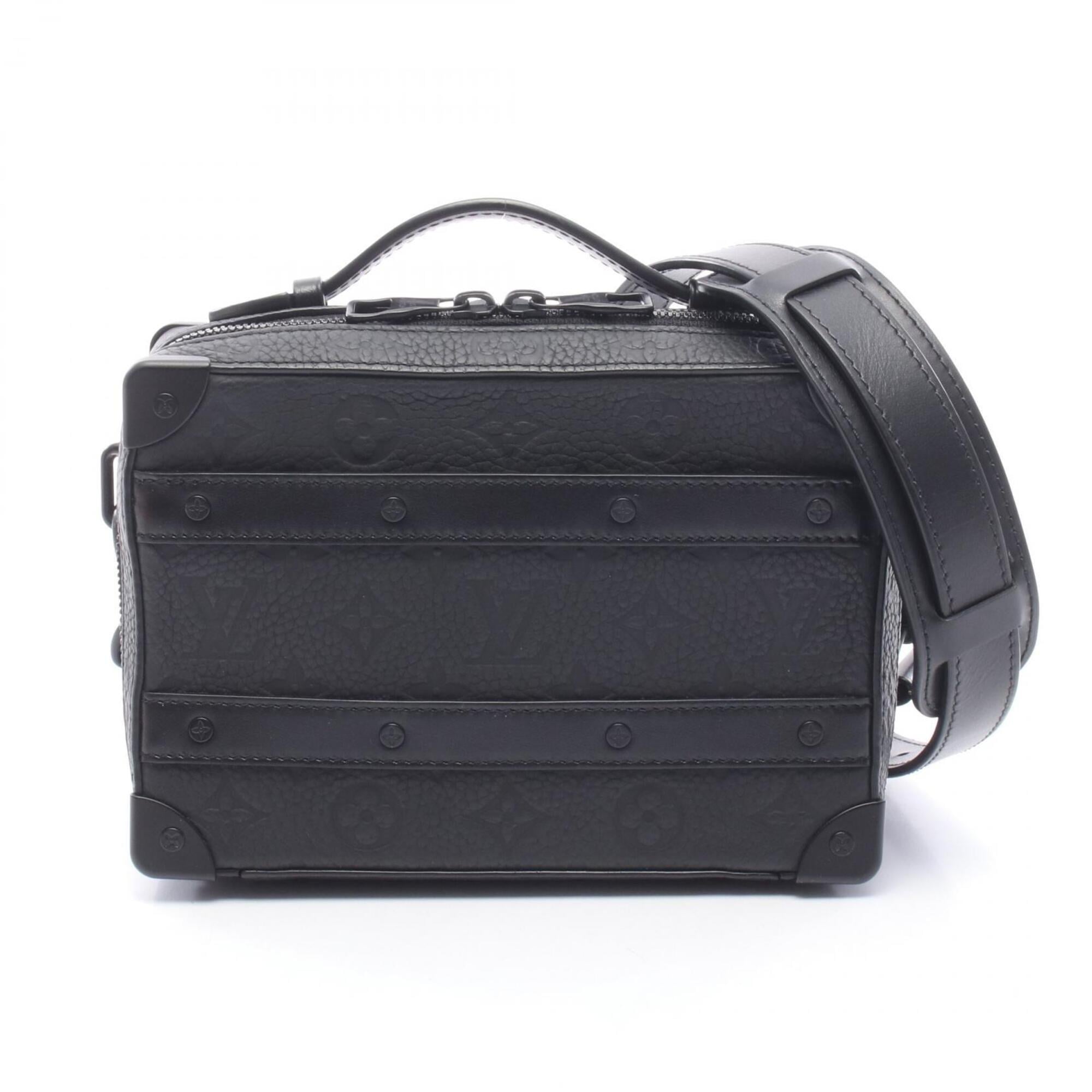 Louis Vuitton Black Noir Monogram Leather Handbag Shoulder Bag (Pre-Owned)