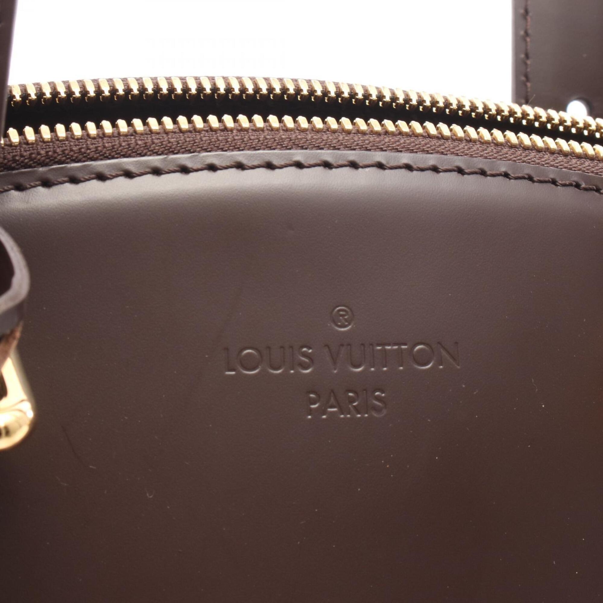 Louis Vuitton Brown Coated Canvas Leather Handbag Shoulder Bag (Pre-Owned)