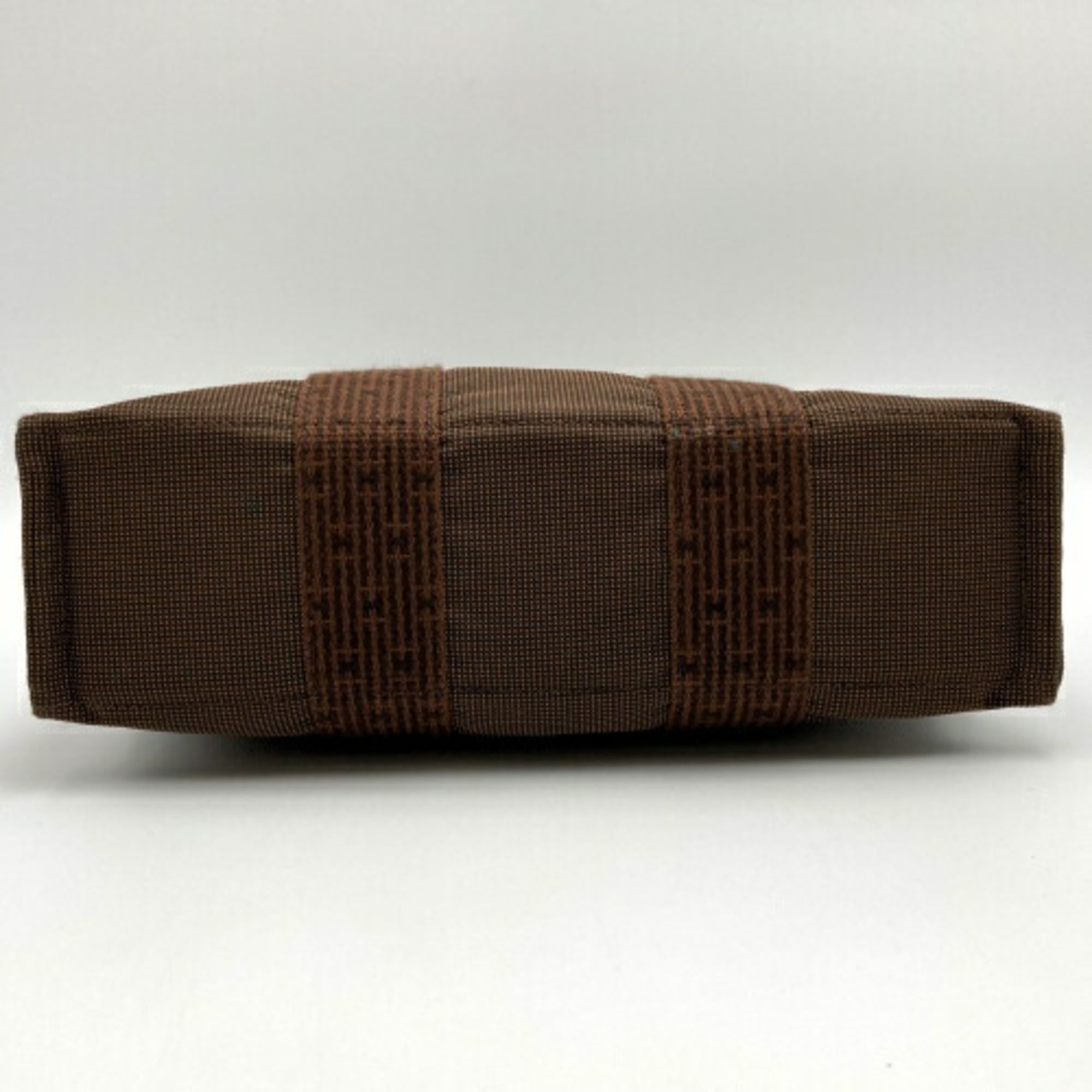 Hermes Brown Nylon Tote Bag (Pre-Owned)
