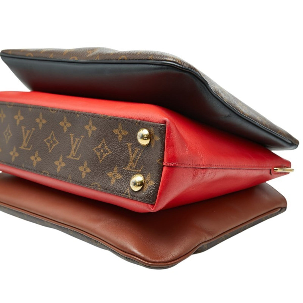 Louis Vuitton Monogram Brown Pvc Leather Handbag Shoulder Bag (Pre-Owned)