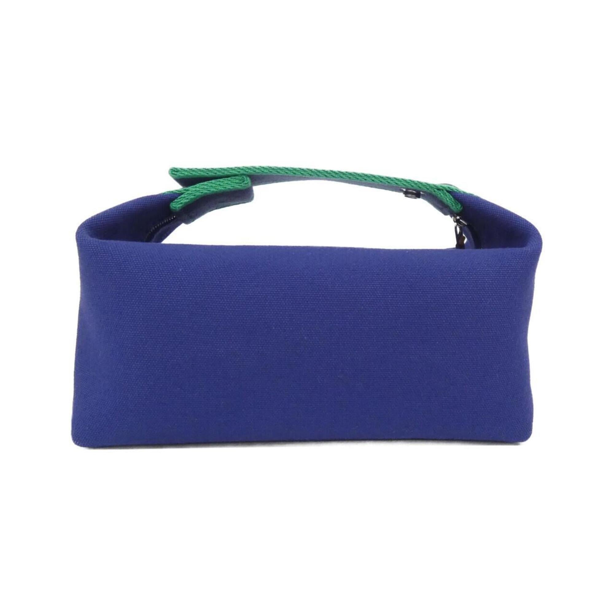 Hermes Blue Canvas Handbag Pouch (Pre-Owned)