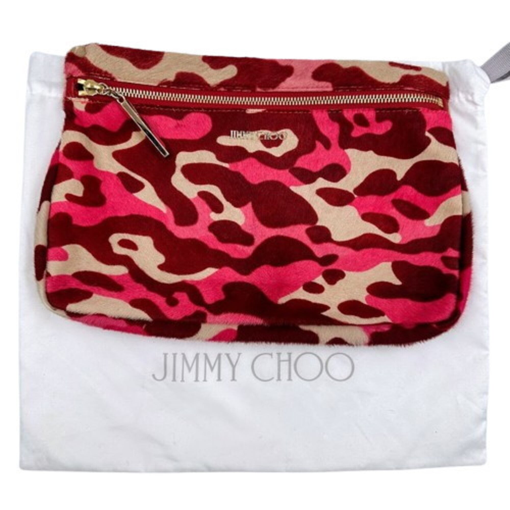 Jimmy Choo Pink Leather Pouch (Pre-Owned)