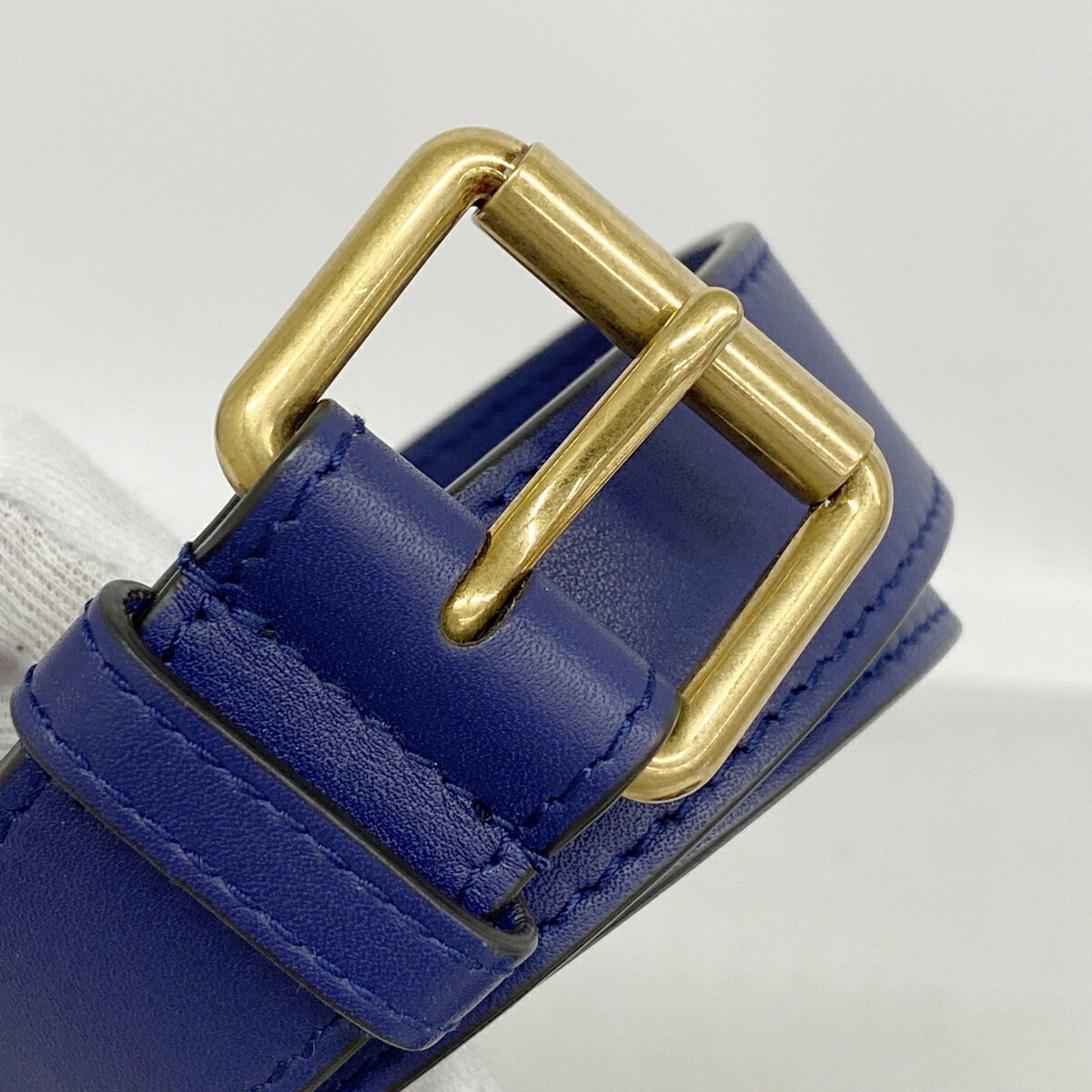 Gucci Blue Suede Fanny Pack (Pre-Owned)