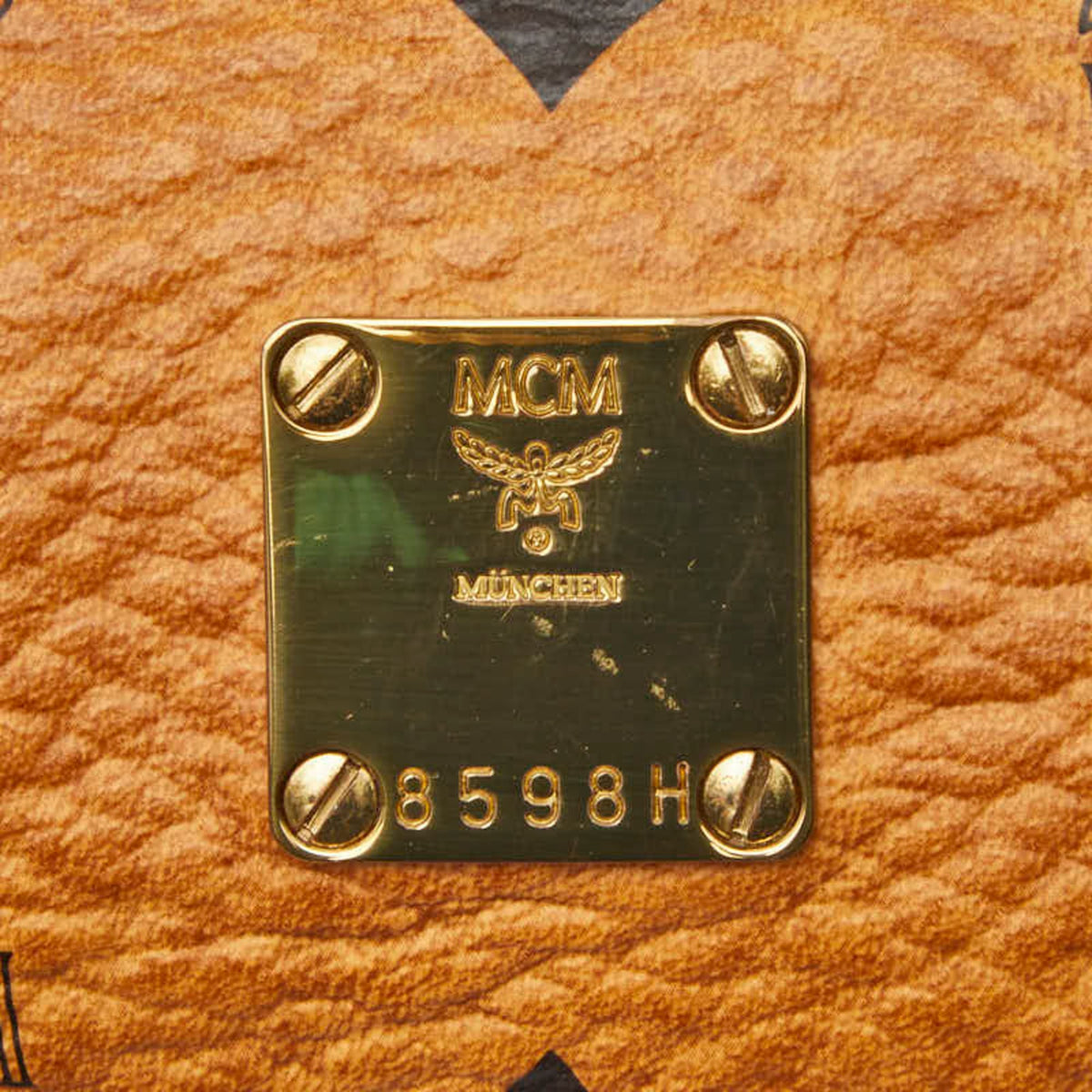 Mcm Brown Pvc Leather Shoulder Bag (Pre-Owned)