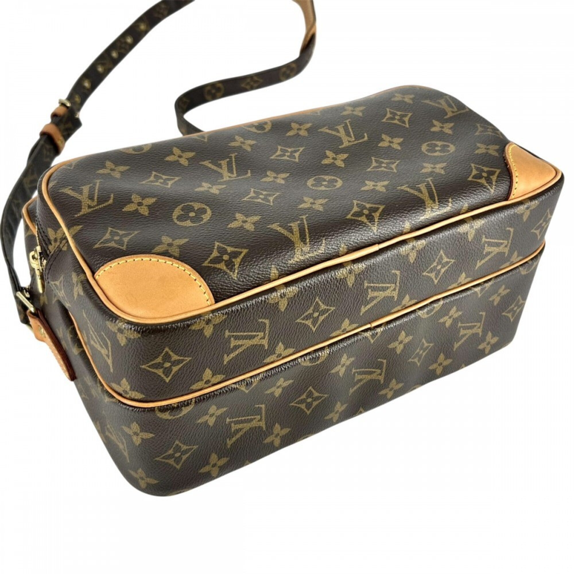 Louis Vuitton Brown Monogram Canvas Shoulder Bag (Pre-Owned)