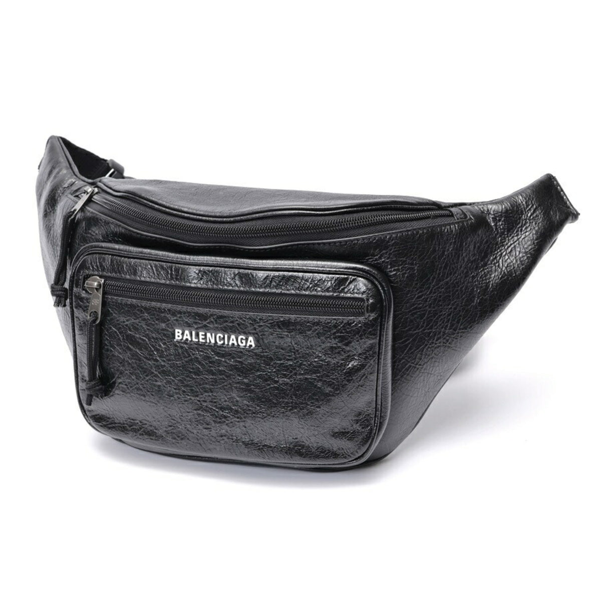 Balenciaga Black Leather Sling Bag (Pre-Owned)
