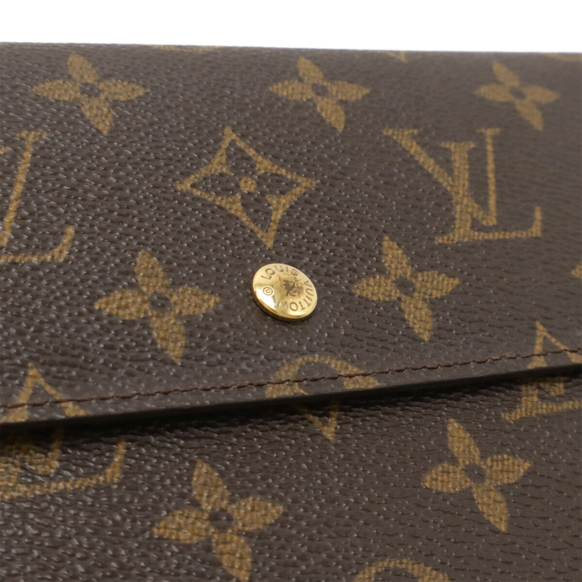 Louis Vuitton Monogram Brown Monogram Long Wallet (Tri-Fold) (Pre-Owned)