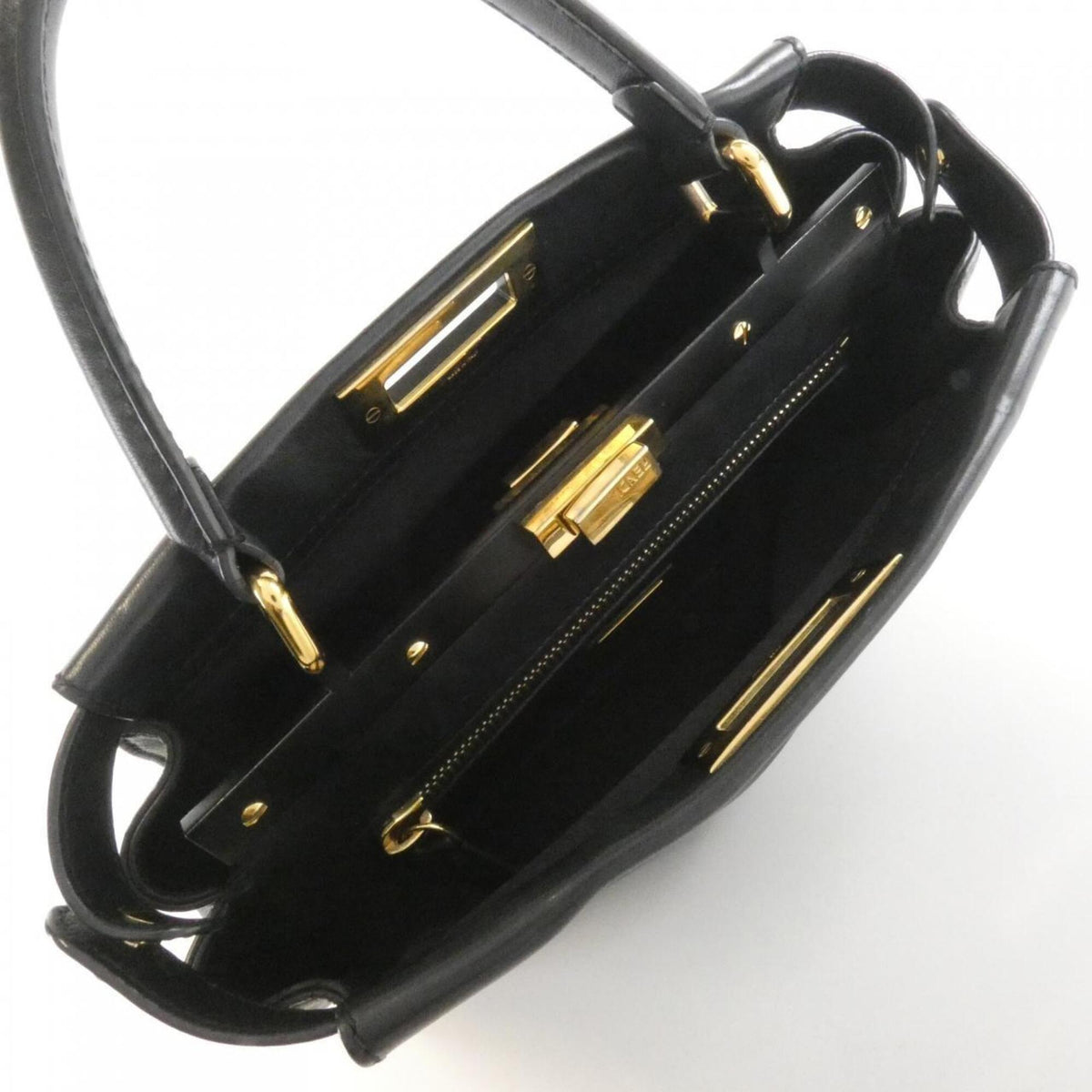Fendi Black Leather Handbag (Pre-Owned)