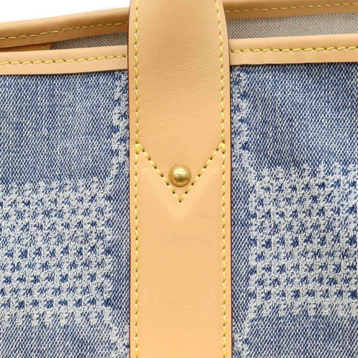 Louis Vuitton Gold Denim Tote Bag (Pre-Owned)