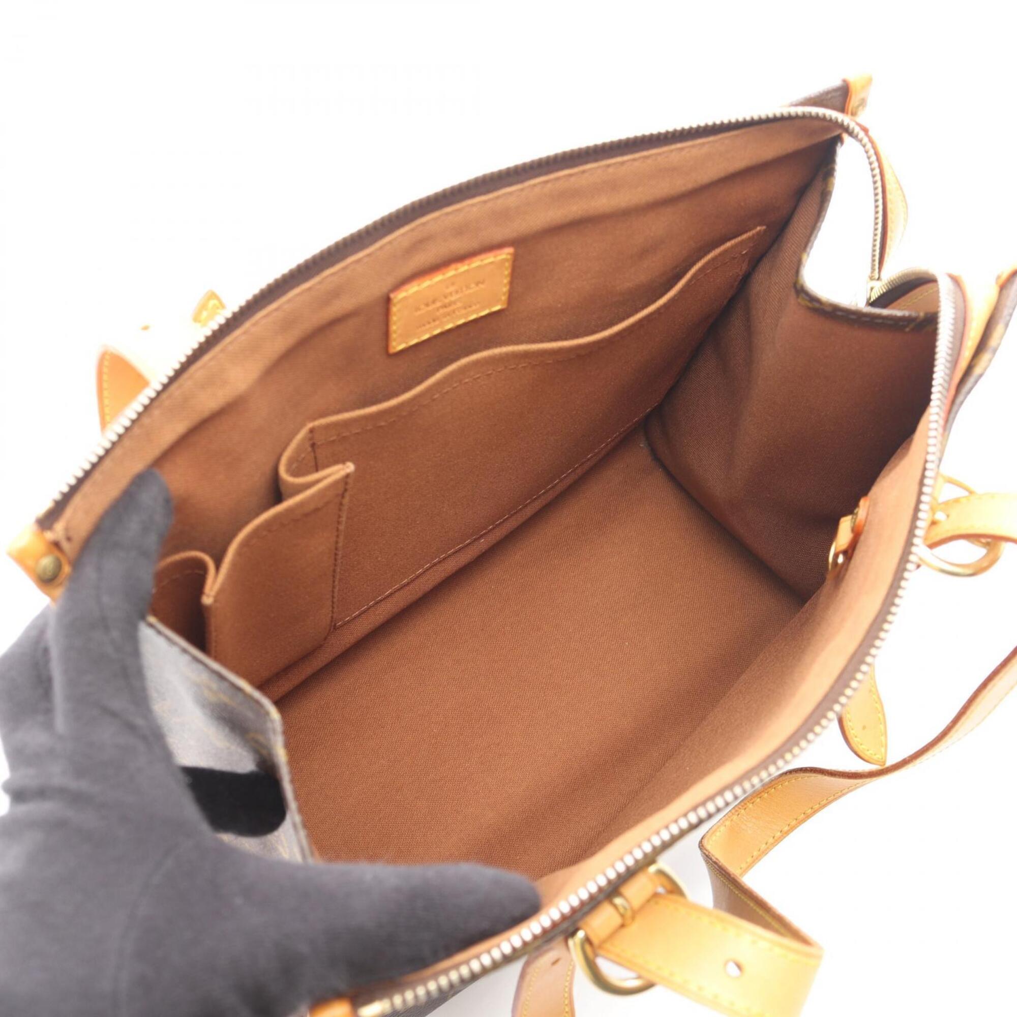 Louis Vuitton Brown Coated Canvas Pvc Monogram Leather Handbag Tote Bag (Pre-Owned)