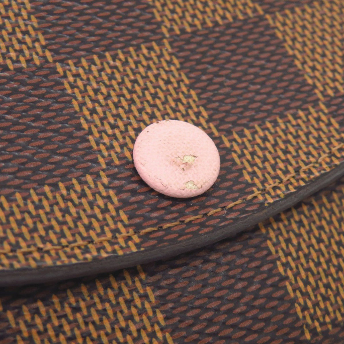 Louis Vuitton Brown Rose Ballerine Damier Canvas Coin Purse/Coin Case (Pre-Owned)