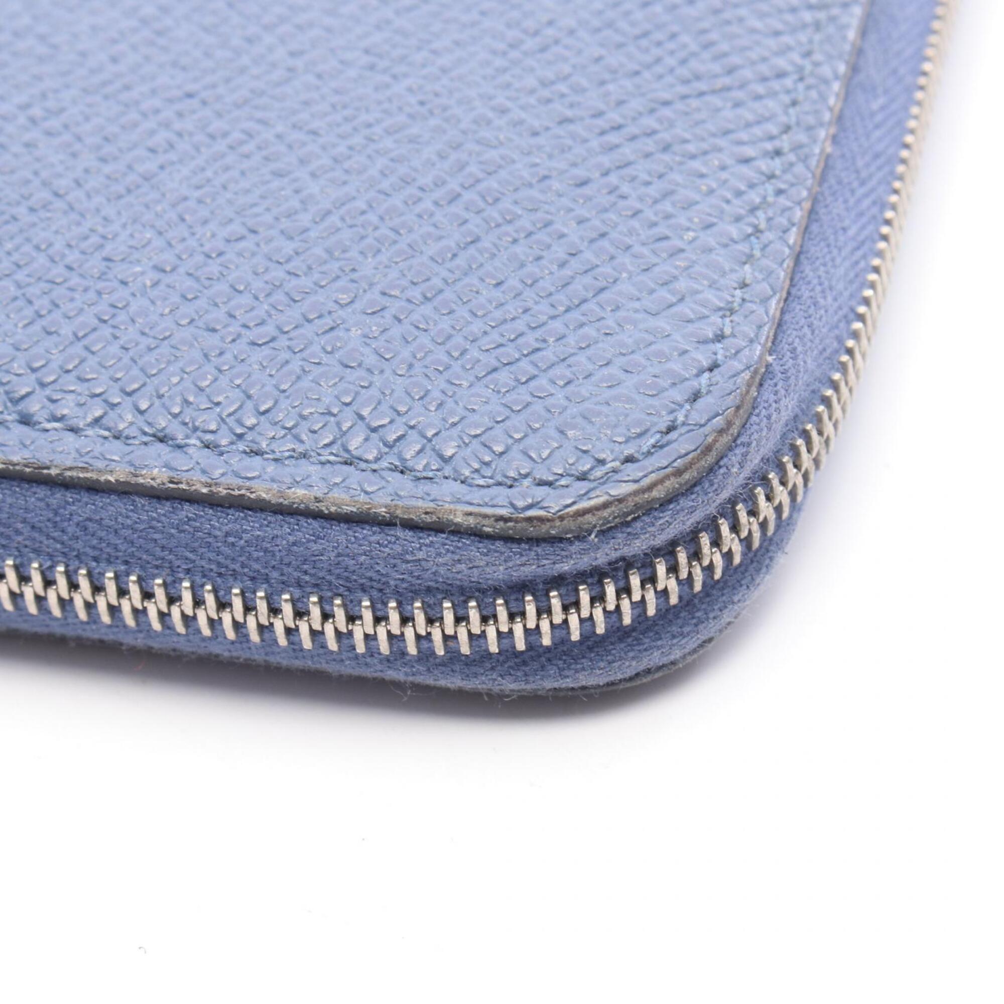 Hermes Blue Epsom Leather Long Wallet (Bi-Fold) (Pre-Owned)