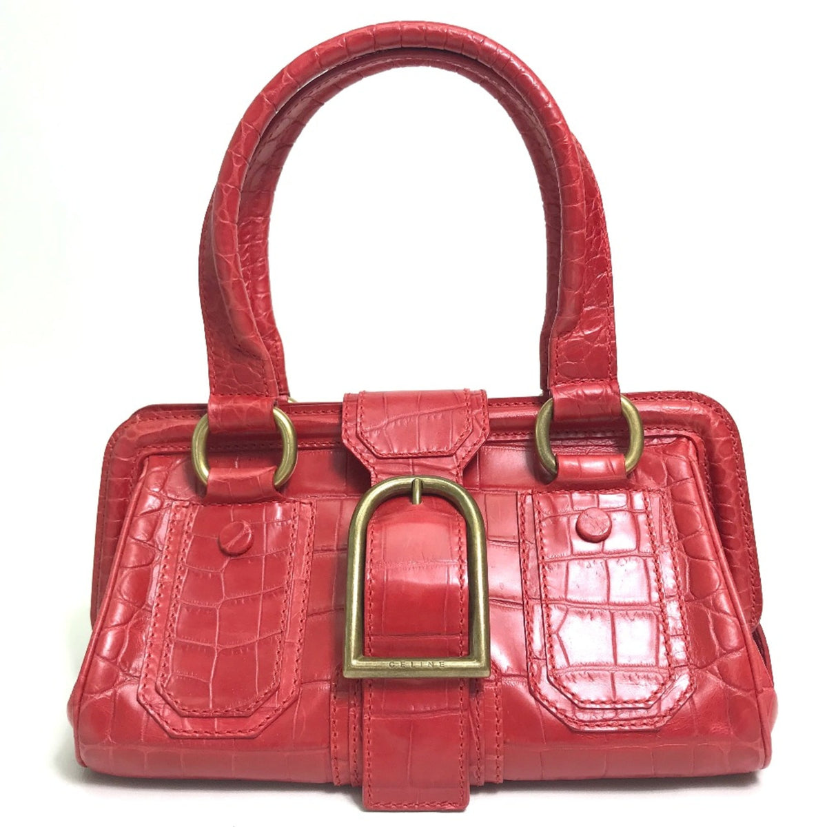 Celine Red Leather Handbag (Pre-Owned)