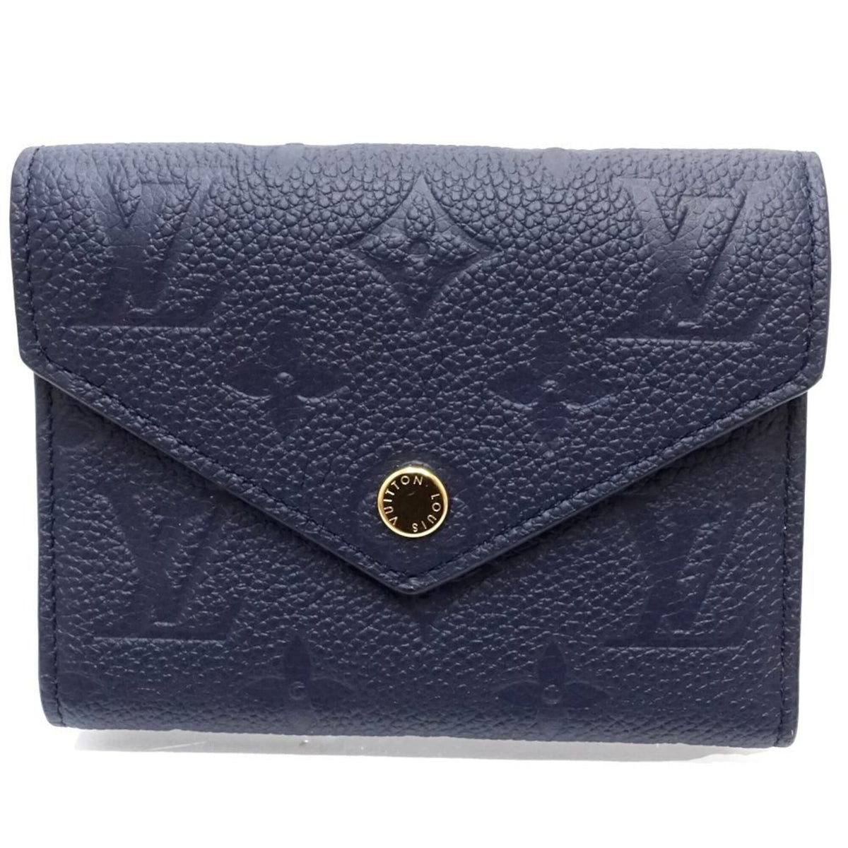 Louis Vuitton Monogram Empreinte Navy Monogram Empreinte Wallet (Tri-Fold) (Pre-Owned)