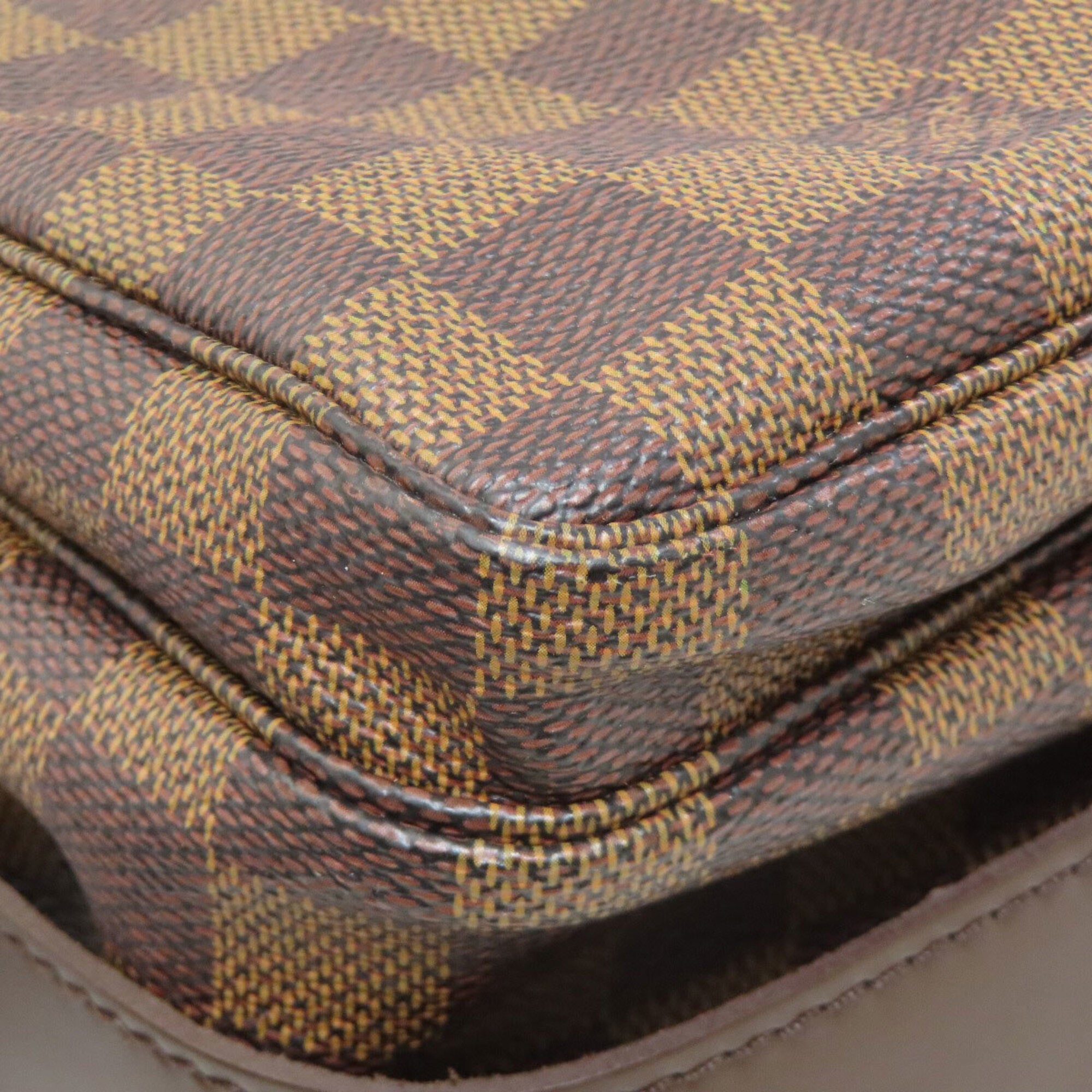 Louis Vuitton Brown Damier Canvas Ebene Damier Canvas Shoulder Bag (Pre-Owned)