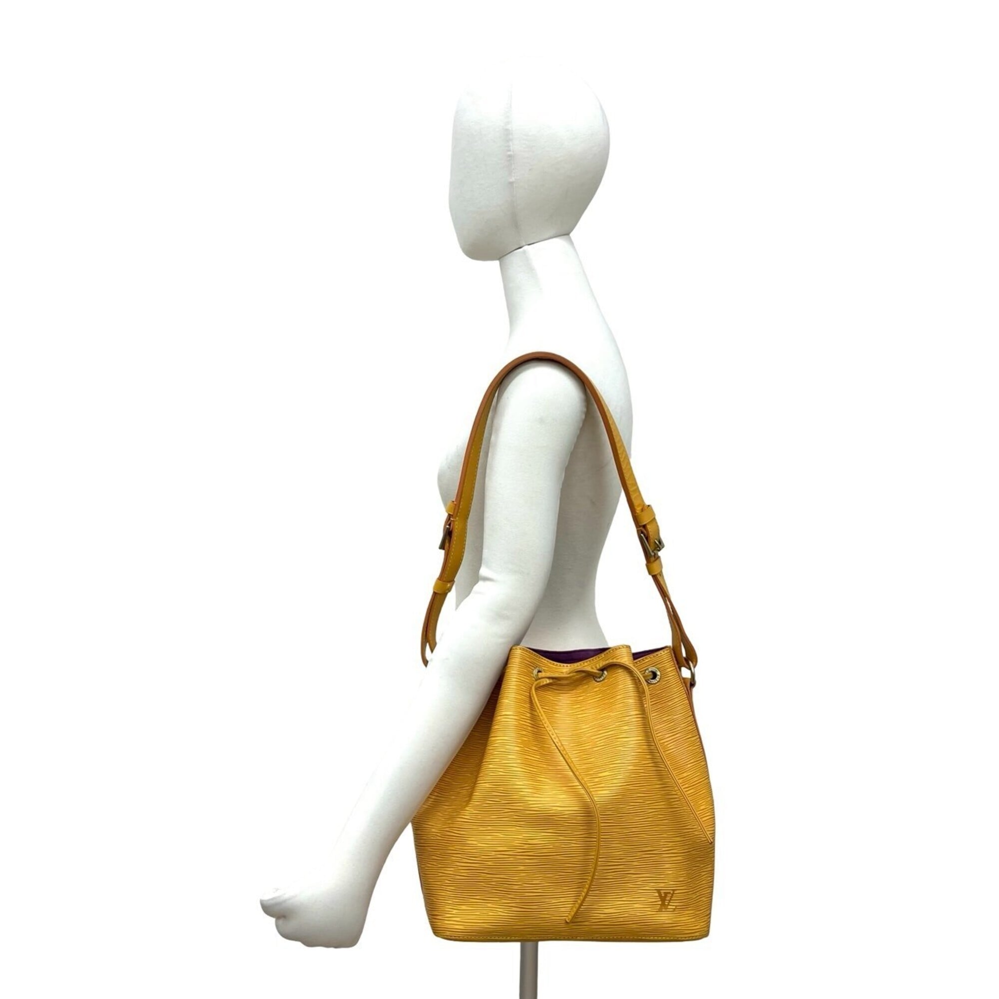 Louis Vuitton Yellow Epi Leather Shoulder Bag Tote Bag (Pre-Owned)