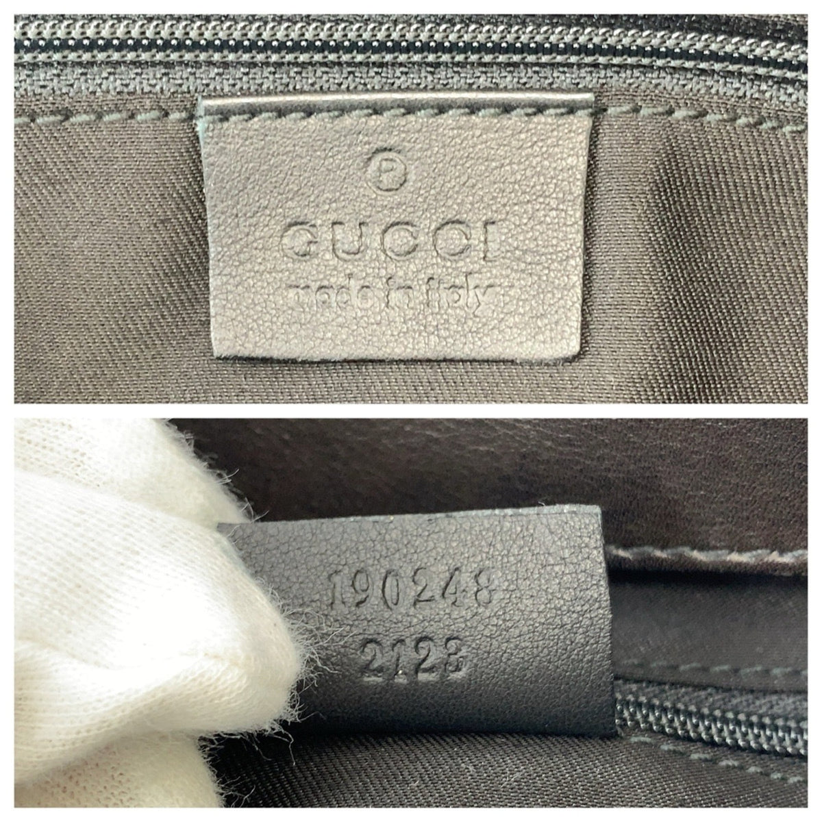 Gucci Black Handbag Tote Bag (Pre-Owned)