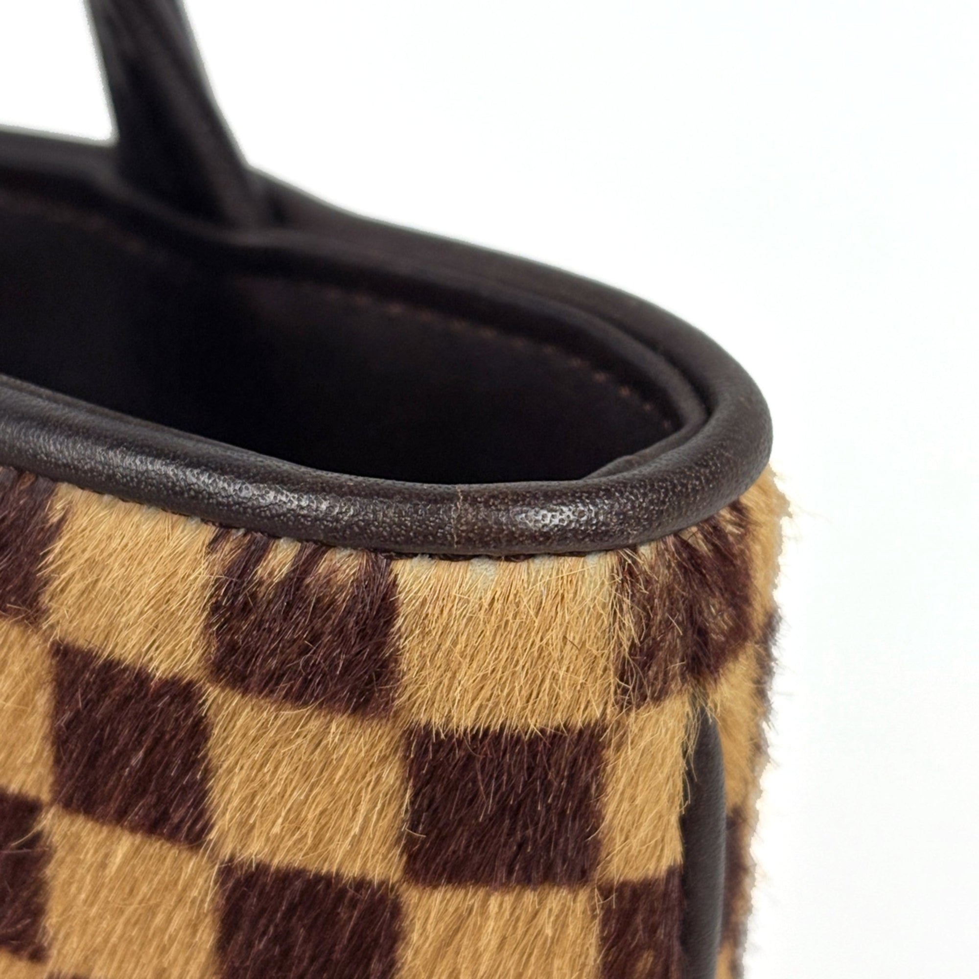 Louis Vuitton Damier Sauvage Brown Leather Handbag (Pre-Owned)